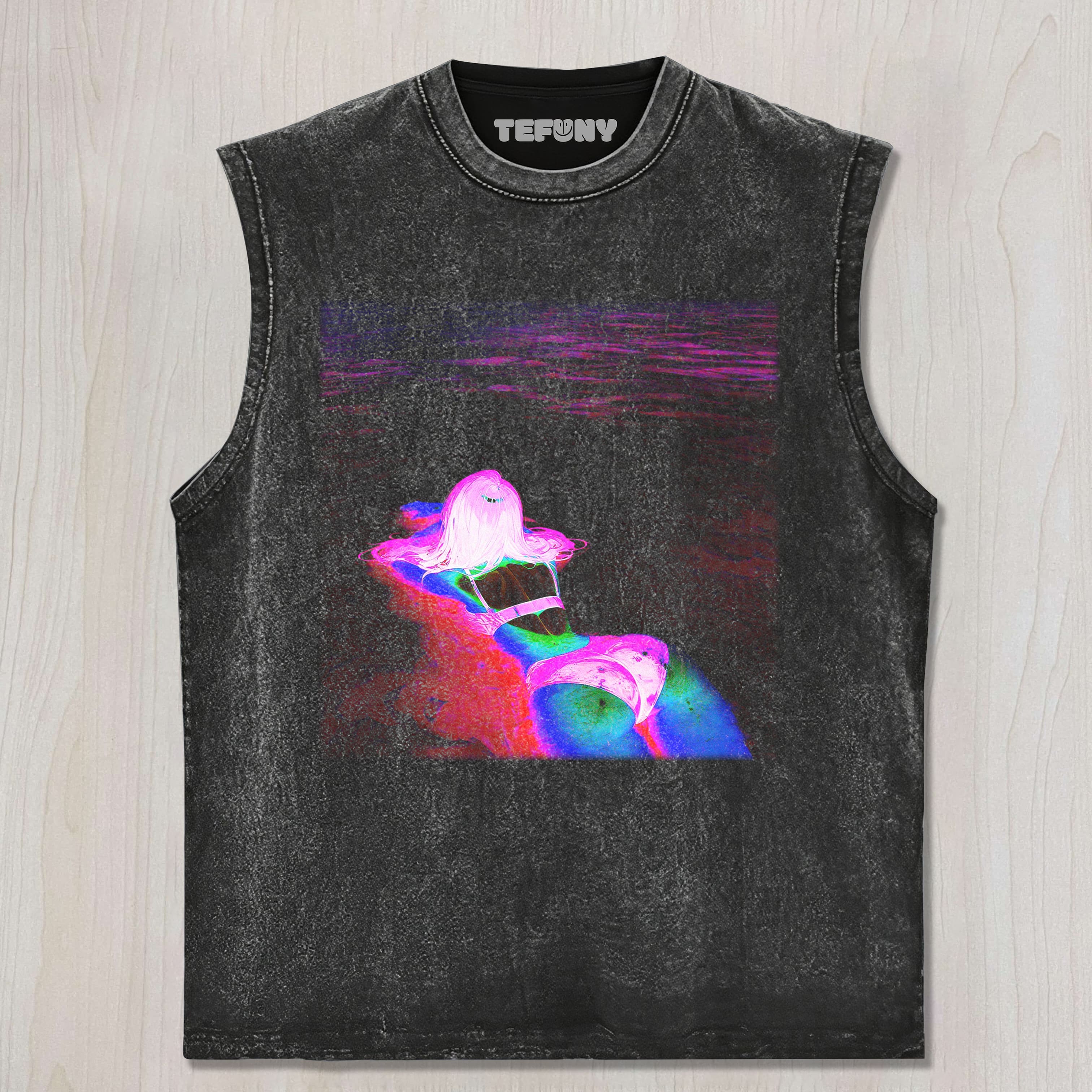 SEXY WOMAN LYING ON THE BEACH UNISEX TEE, TANK TOP, LAYERED LS, SWEATSHIRT & HOODIE