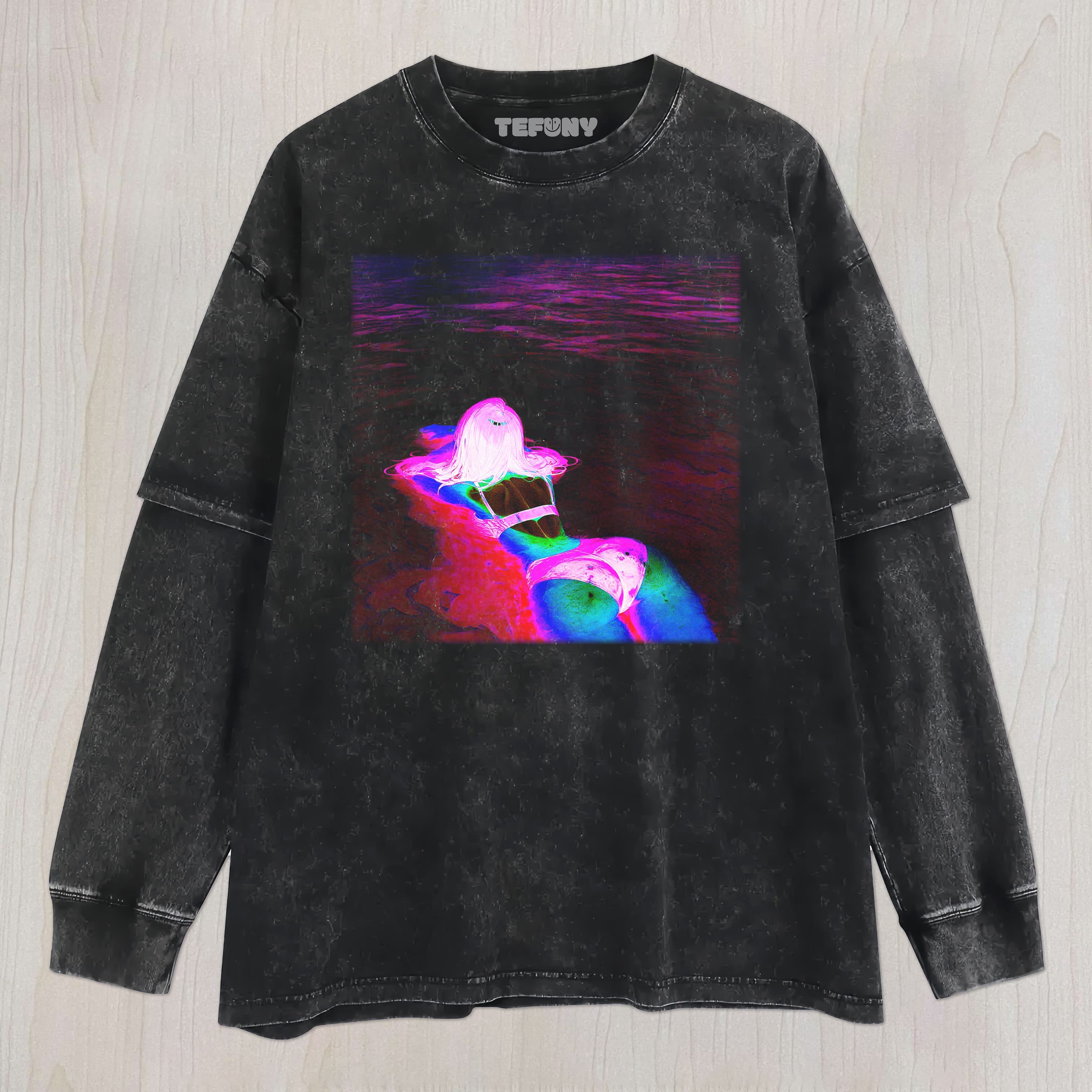 SEXY WOMAN LYING ON THE BEACH UNISEX TEE, TANK TOP, LAYERED LS, SWEATSHIRT & HOODIE