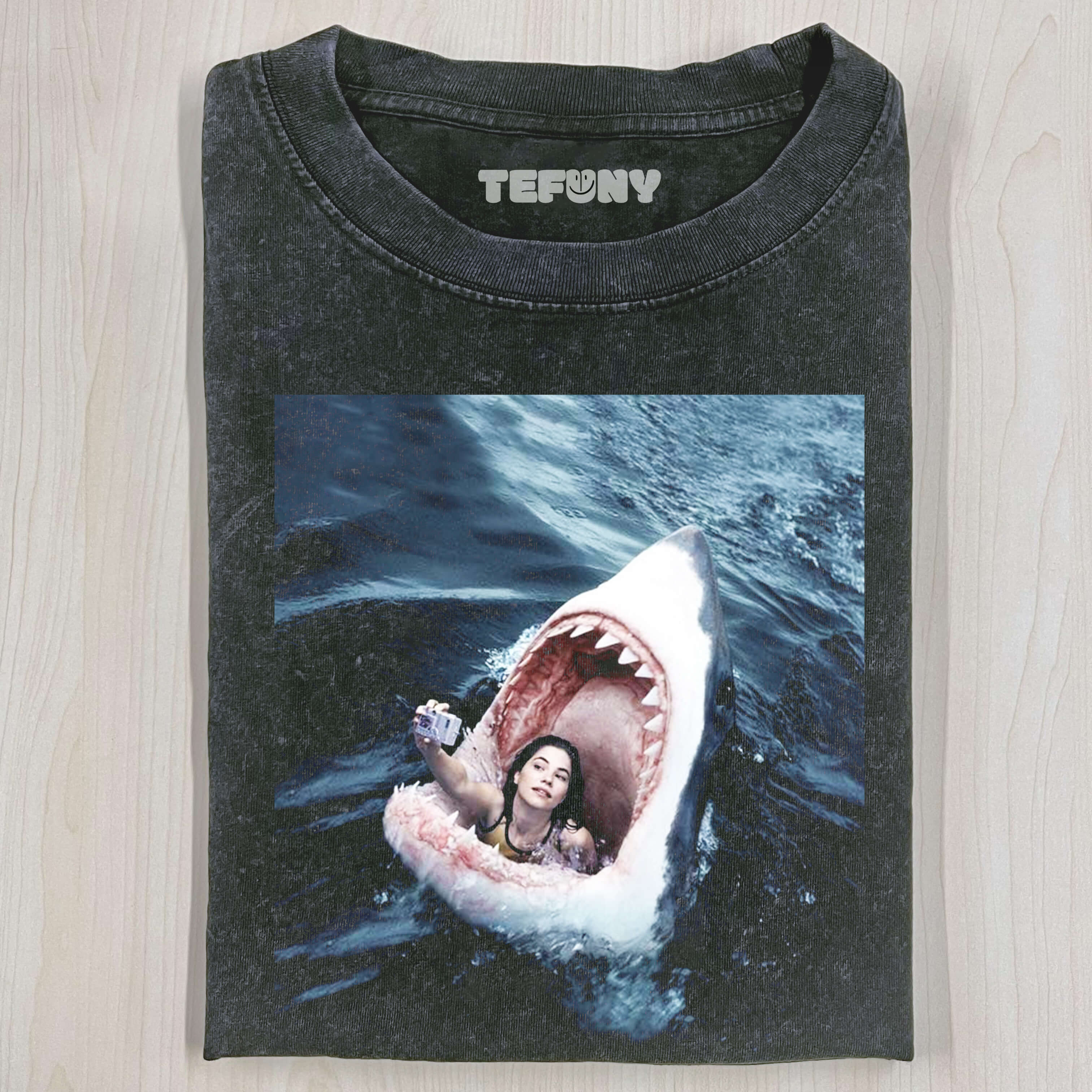 SHARK EATS PEOPLE T-SHIRT