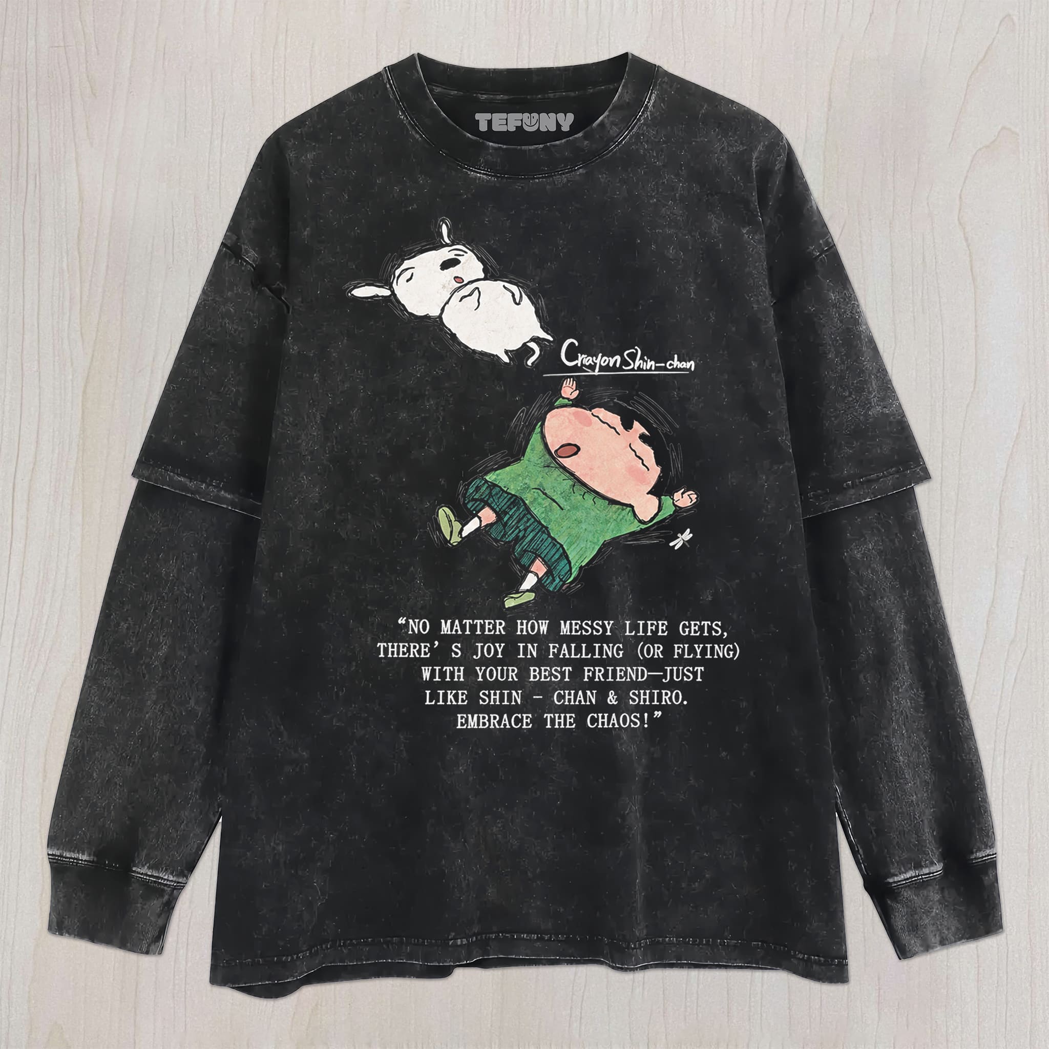 SHIN-CHAN V8 UNISEX TEE, TANK TOP, LAYERED LS, SWEATSHIRT & HOODIE