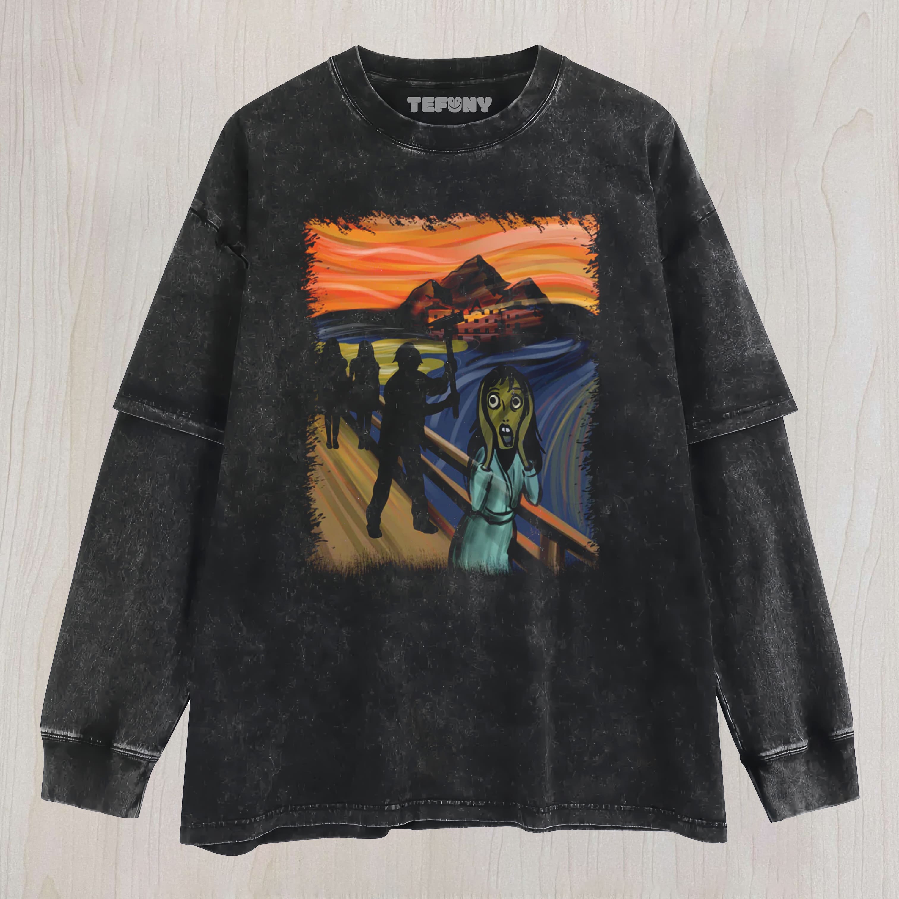 SHINING SCREAM LAYERED LONG SLEEVE