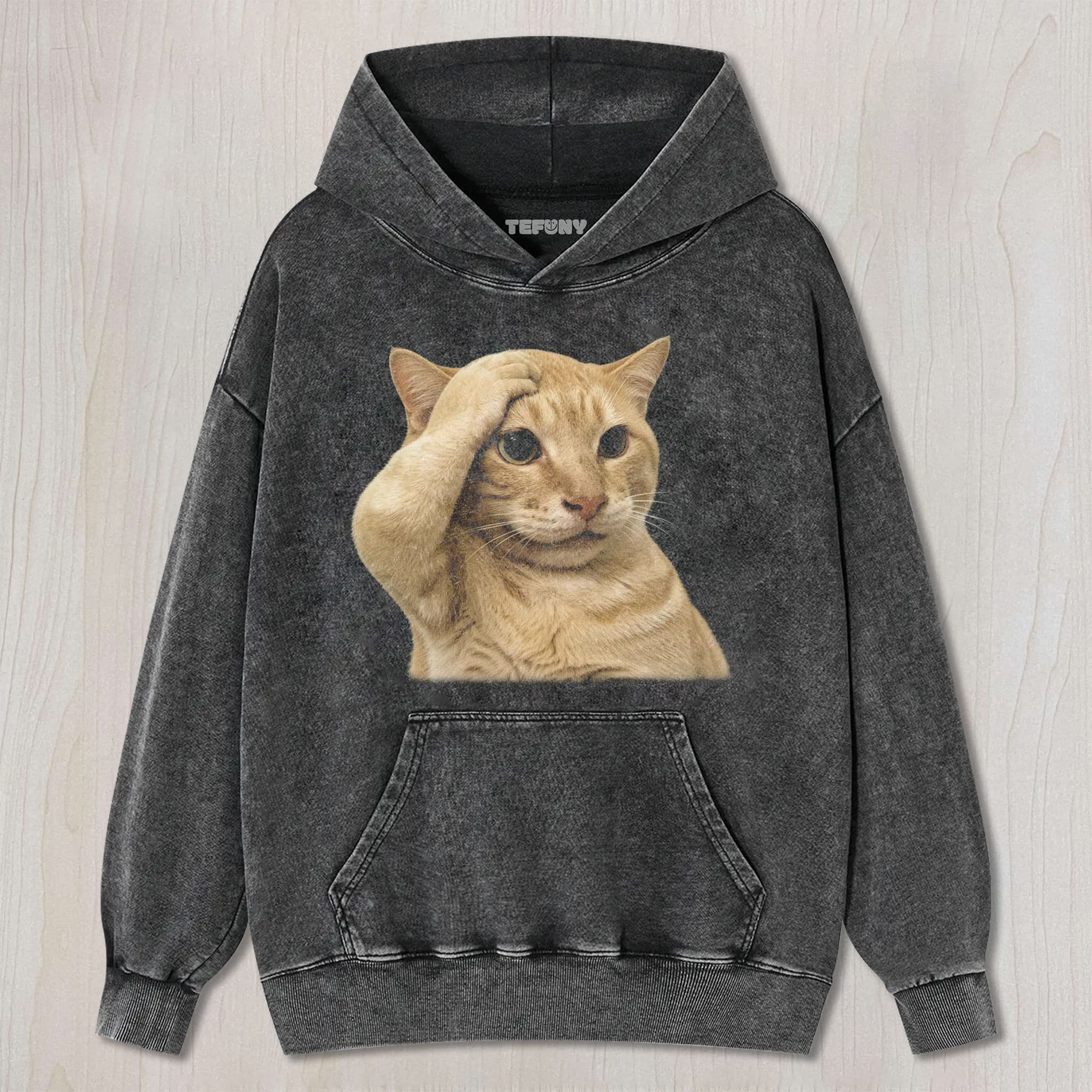 SHOCKED CAT FUNNY MEME UNISEX TEE, TANK TOP, LAYERED LS, SWEATSHIRT & HOODIE