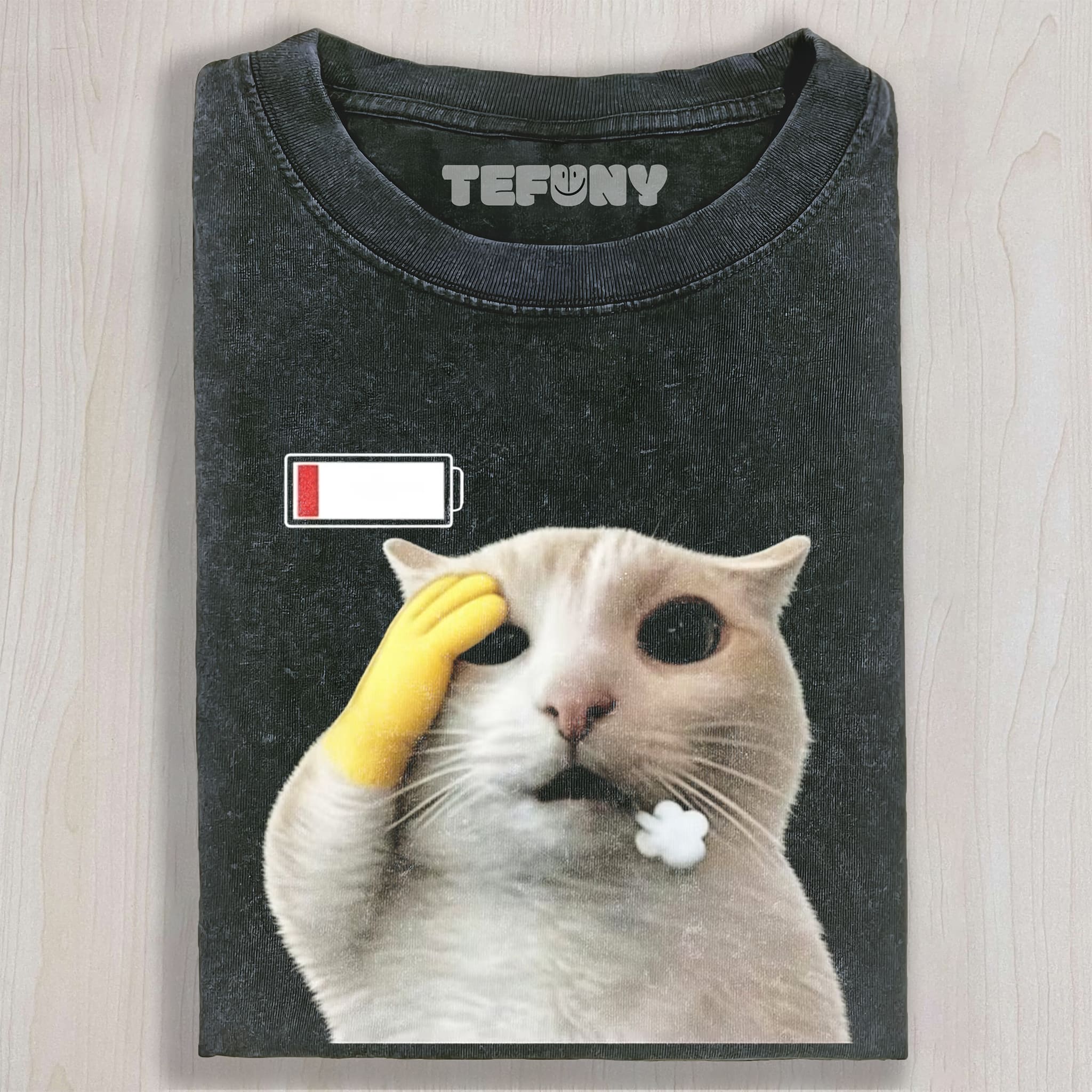 SHOCKED CAT FUNNY MEME V1 UNISEX TEE, TANK TOP, LAYERED LS, SWEATSHIRT & HOODIE