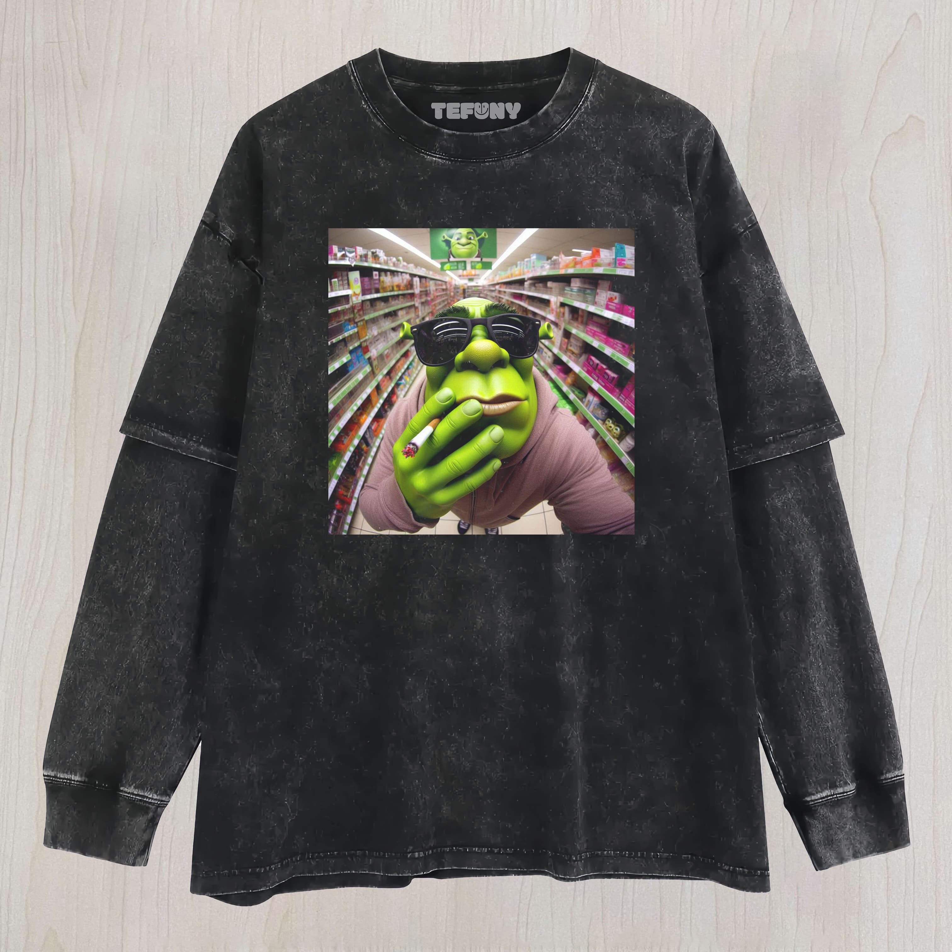 SHREK MEME UNISEX TEE, TANK TOP, LAYERED LS, SWEATSHIRT & HOODIE