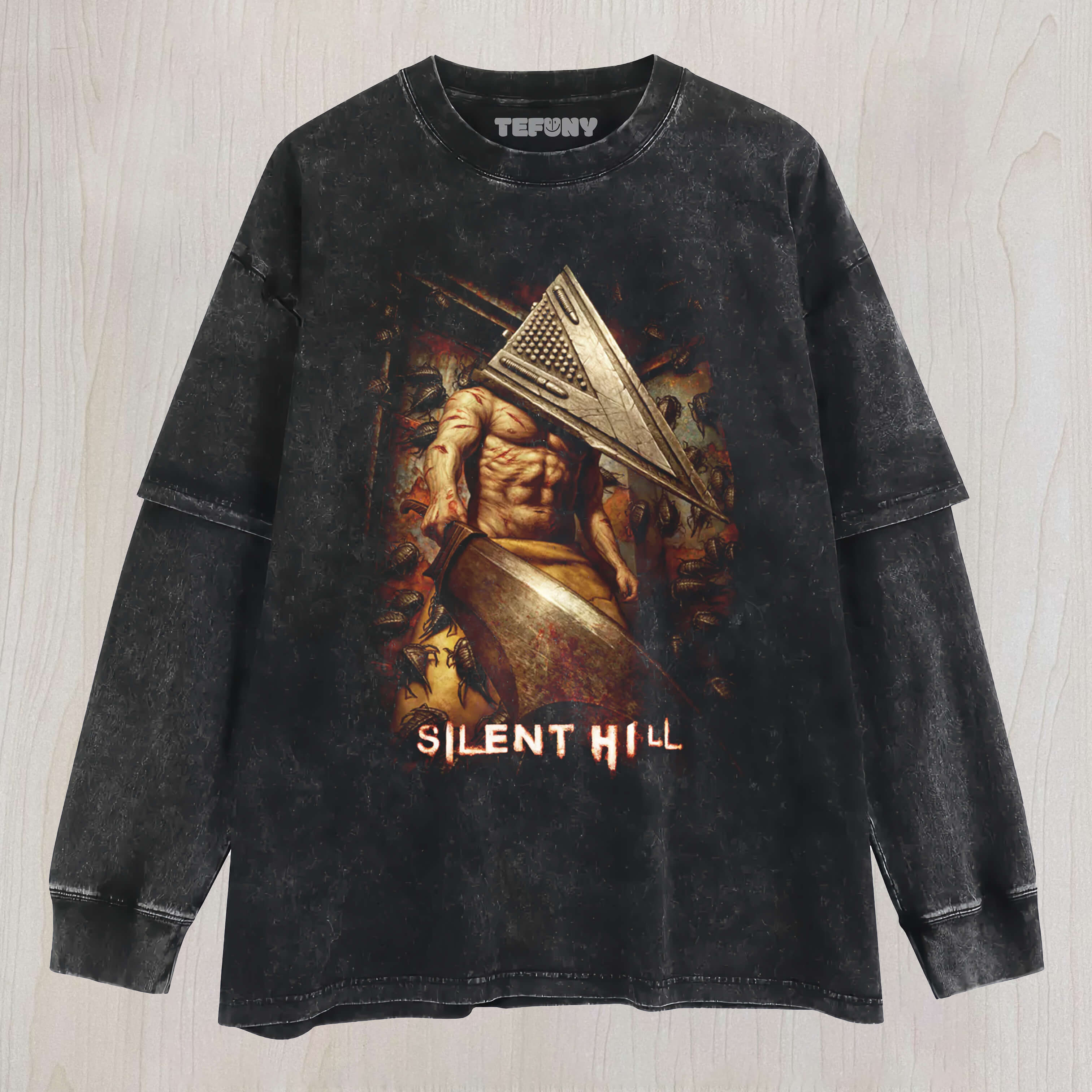 SILENT HILL PYRAMID HEAD LAYERED LONG SLEEVE