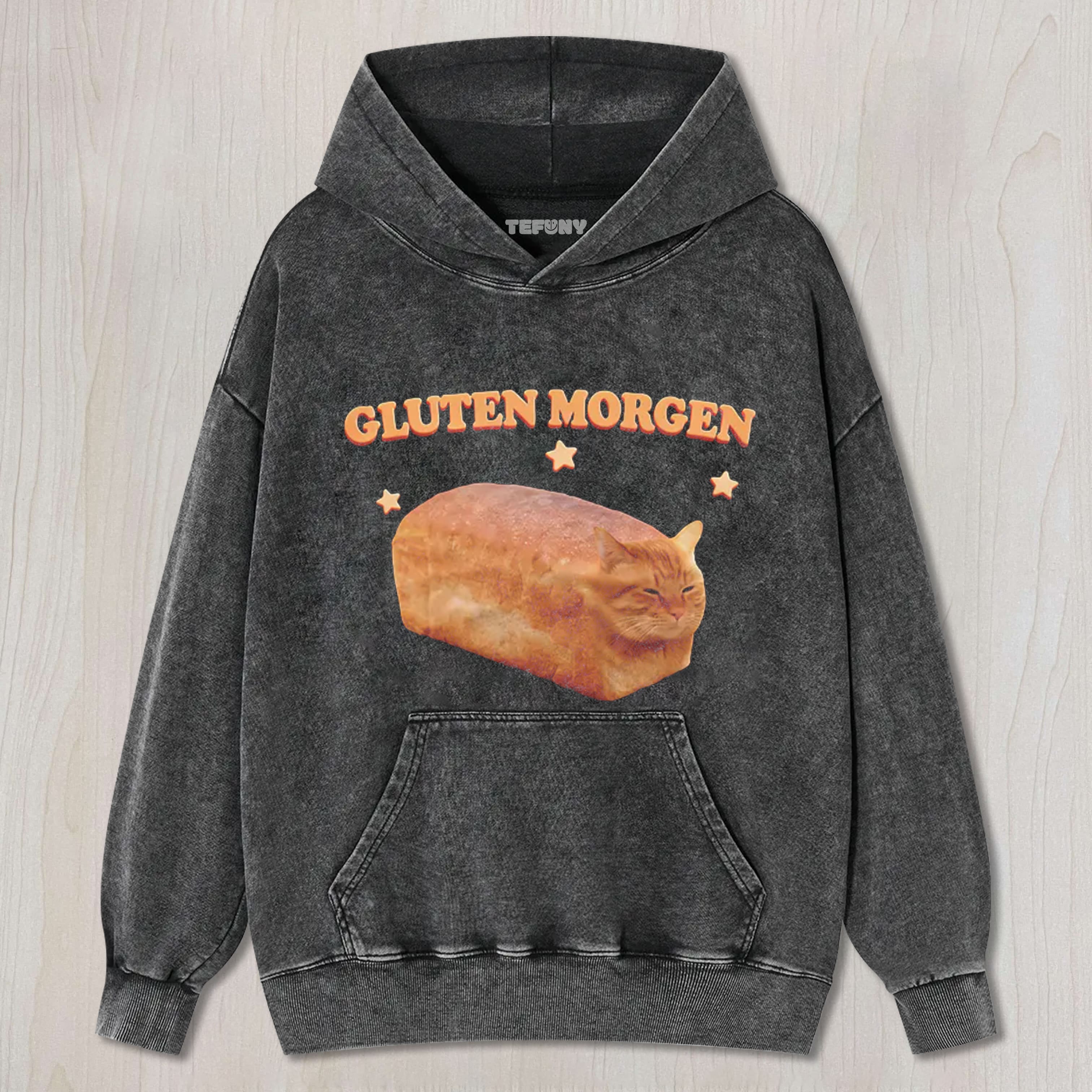 SILLY GLUTEN CAT UNISEX TEE, TANK TOP, LAYERED LS, SWEATSHIRT & HOODIE
