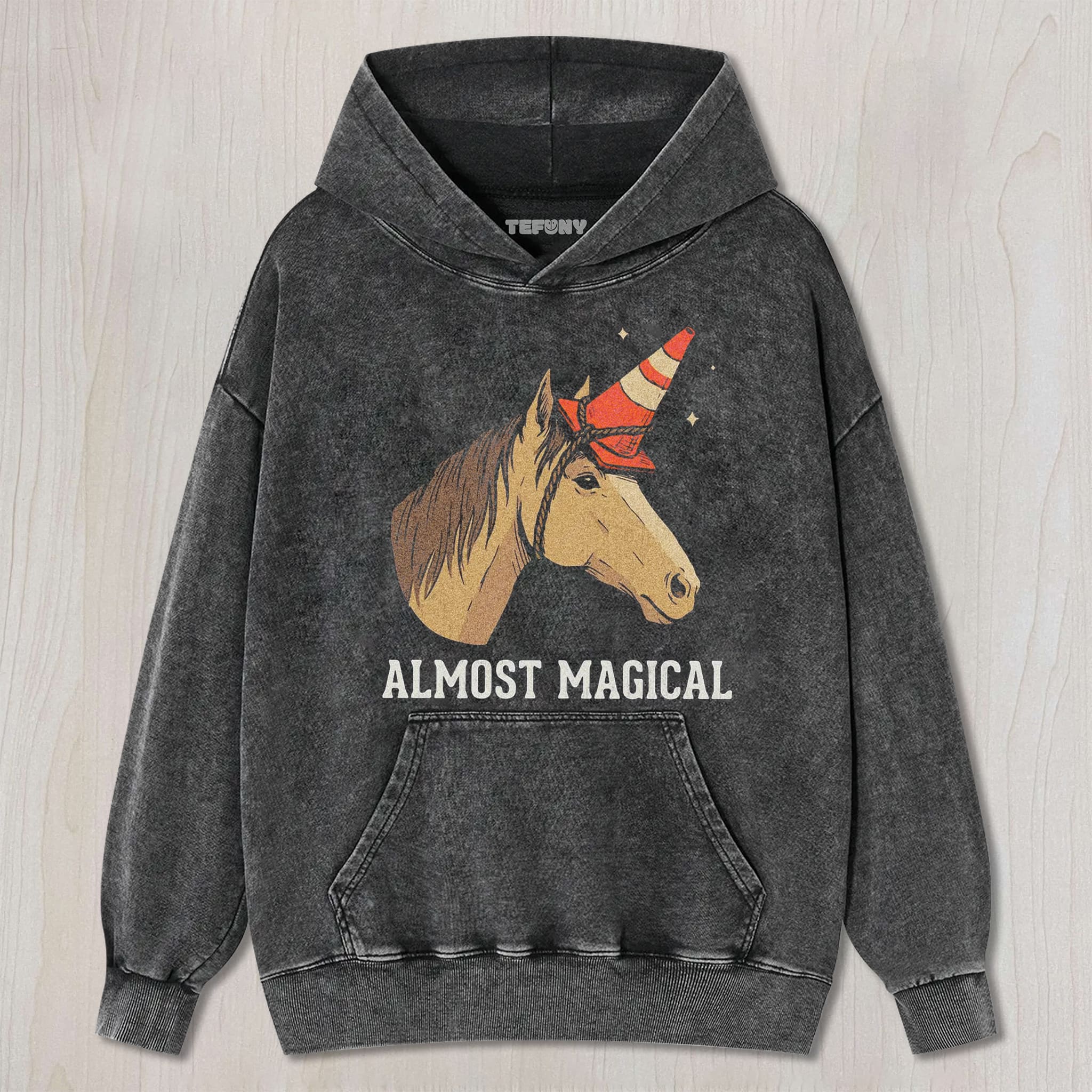 SILLY HORSE TRYING TO BE MAGICAL UNISEX TEE, TANK TOP, LAYERED LS, SWEATSHIRT & HOODIE
