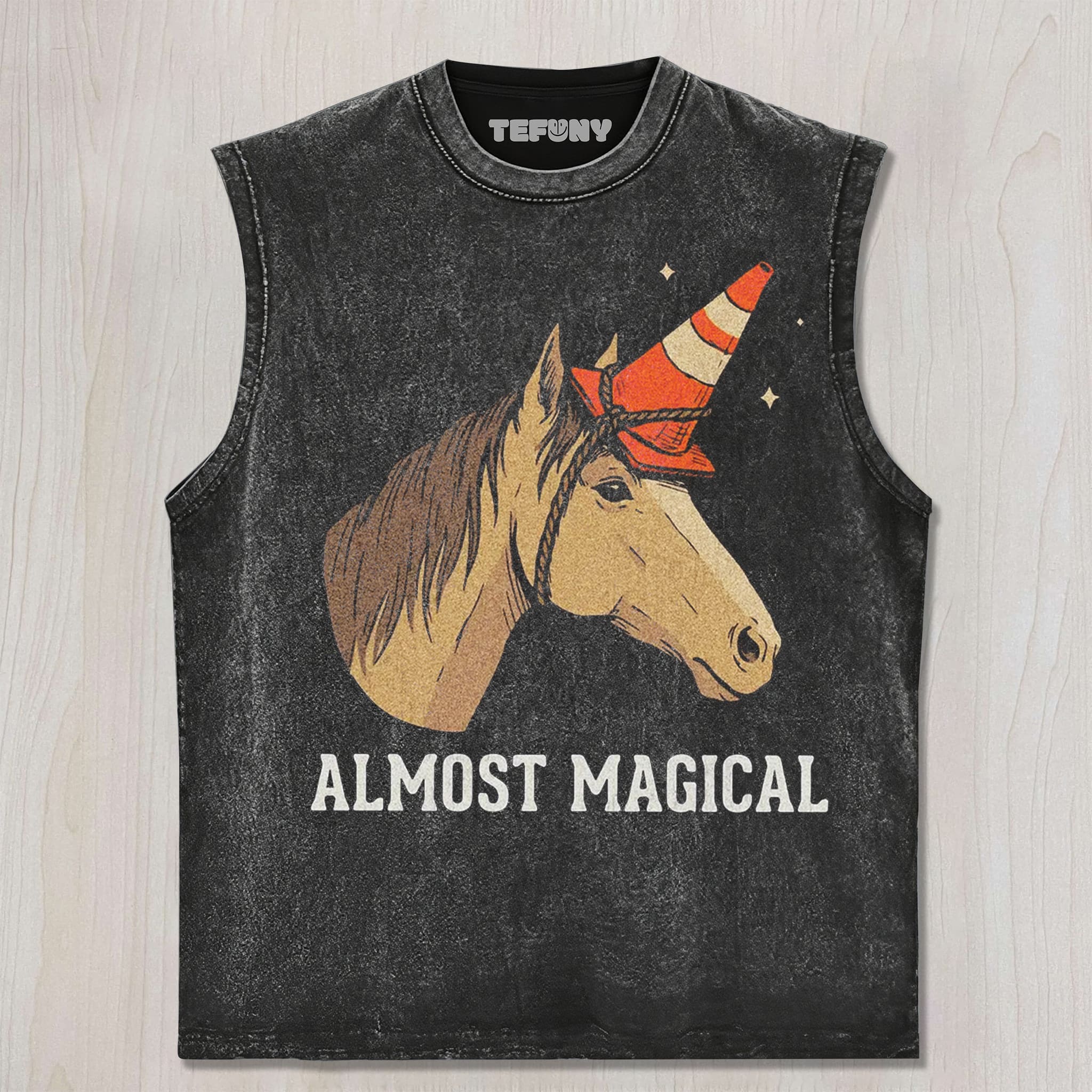 SILLY HORSE TRYING TO BE MAGICAL UNISEX TEE, TANK TOP, LAYERED LS, SWEATSHIRT & HOODIE