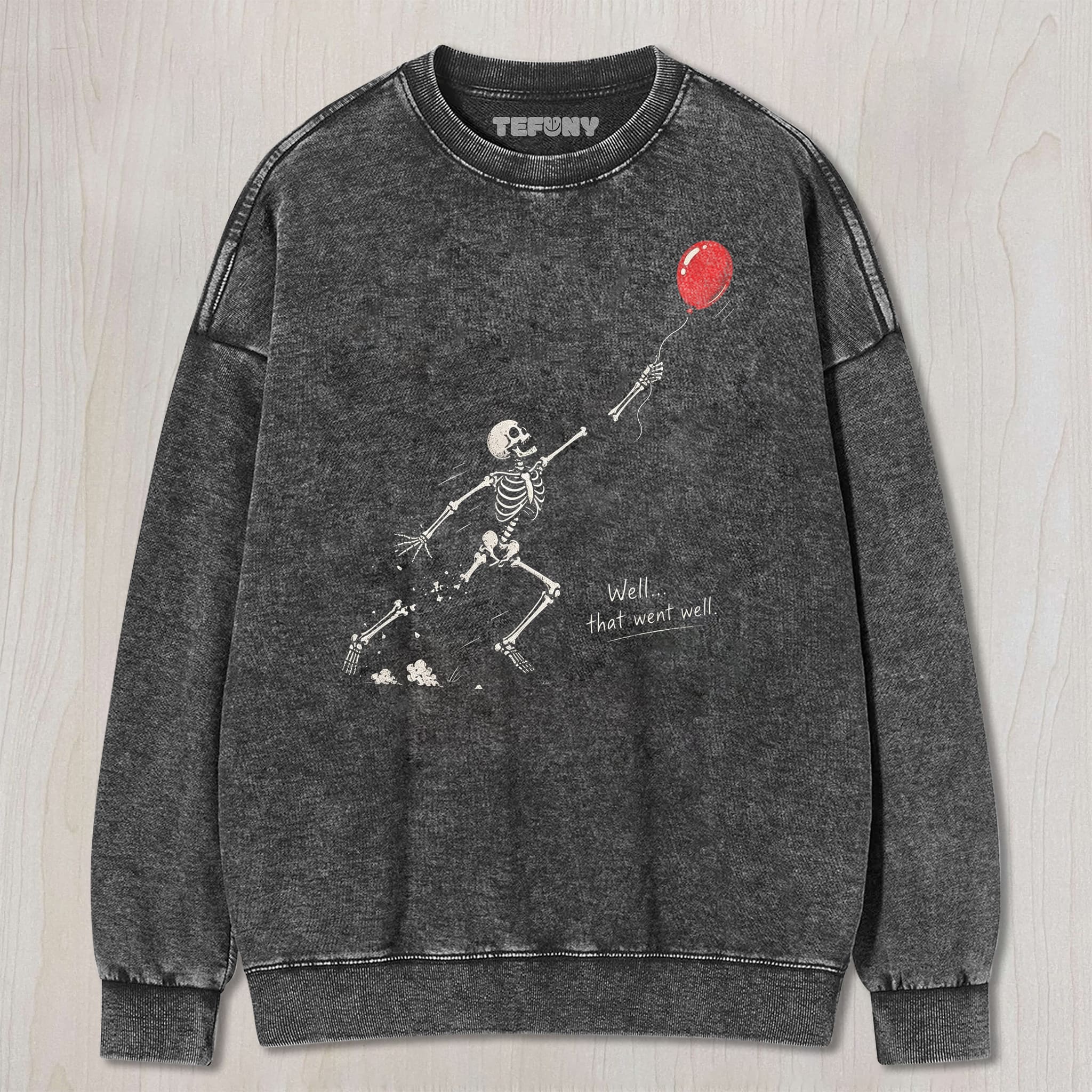SKELETON LOST BALLOON UNISEX TEE, TANK TOP, LAYERED LS, SWEATSHIRT & HOODIE