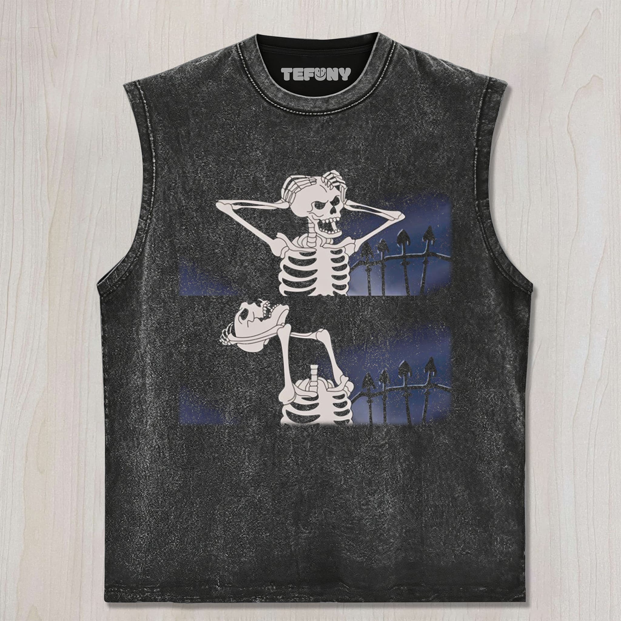 SKELETON PULLED OFF ITS HEAD UNISEX TEE, TANK TOP, LAYERED LS, SWEATSHIRT & HOODIE
