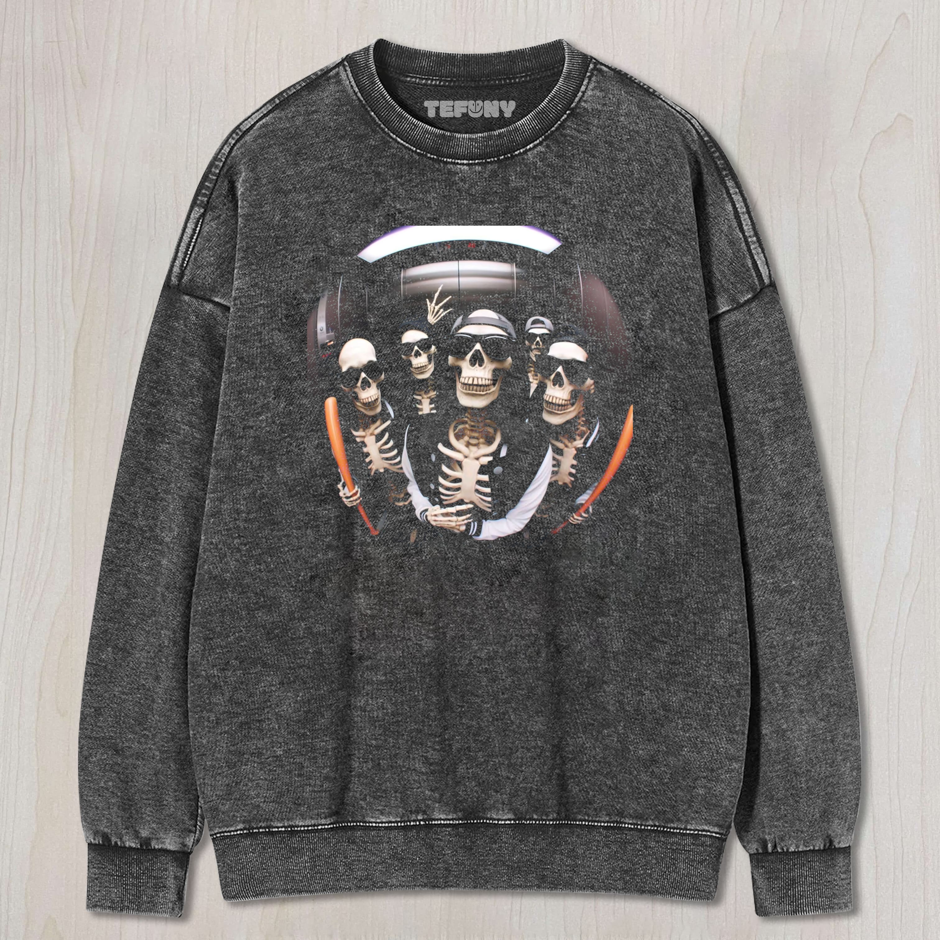 SKELETON UNDEAD UNISEX TEE, TANK TOP, LAYERED LS, SWEATSHIRT & HOODIE