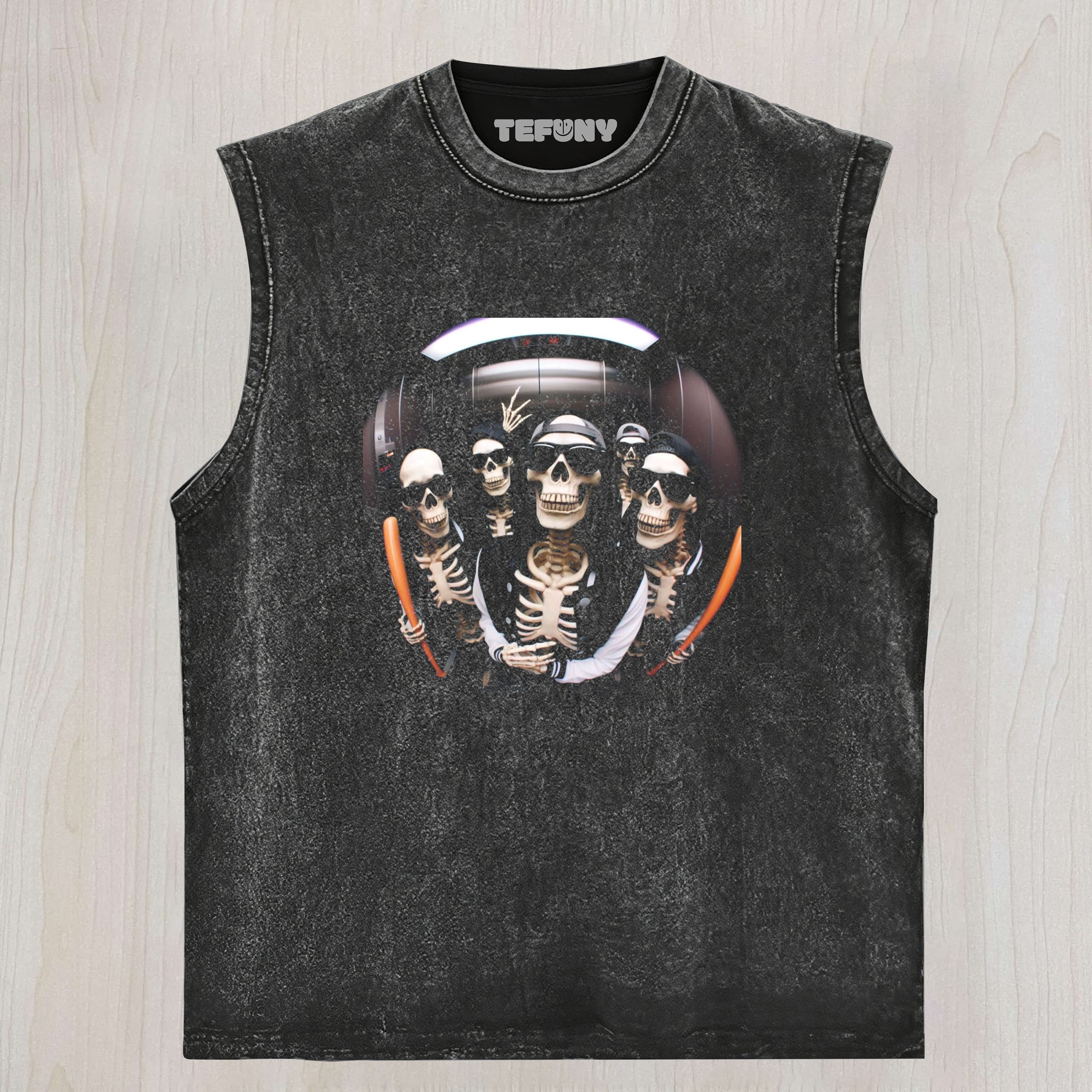 SKELETON UNDEAD UNISEX TEE, TANK TOP, LAYERED LS, SWEATSHIRT & HOODIE
