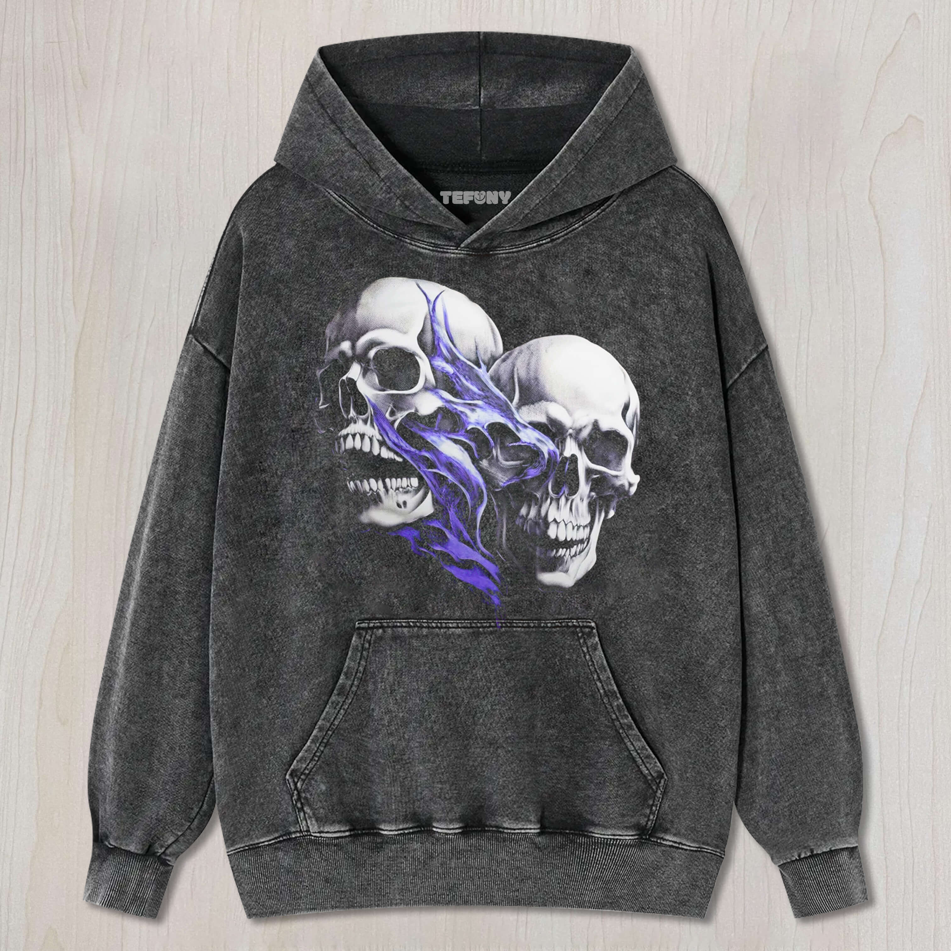 SKELETON GOTHIC RETRO TEE & SWEAT & HOOD