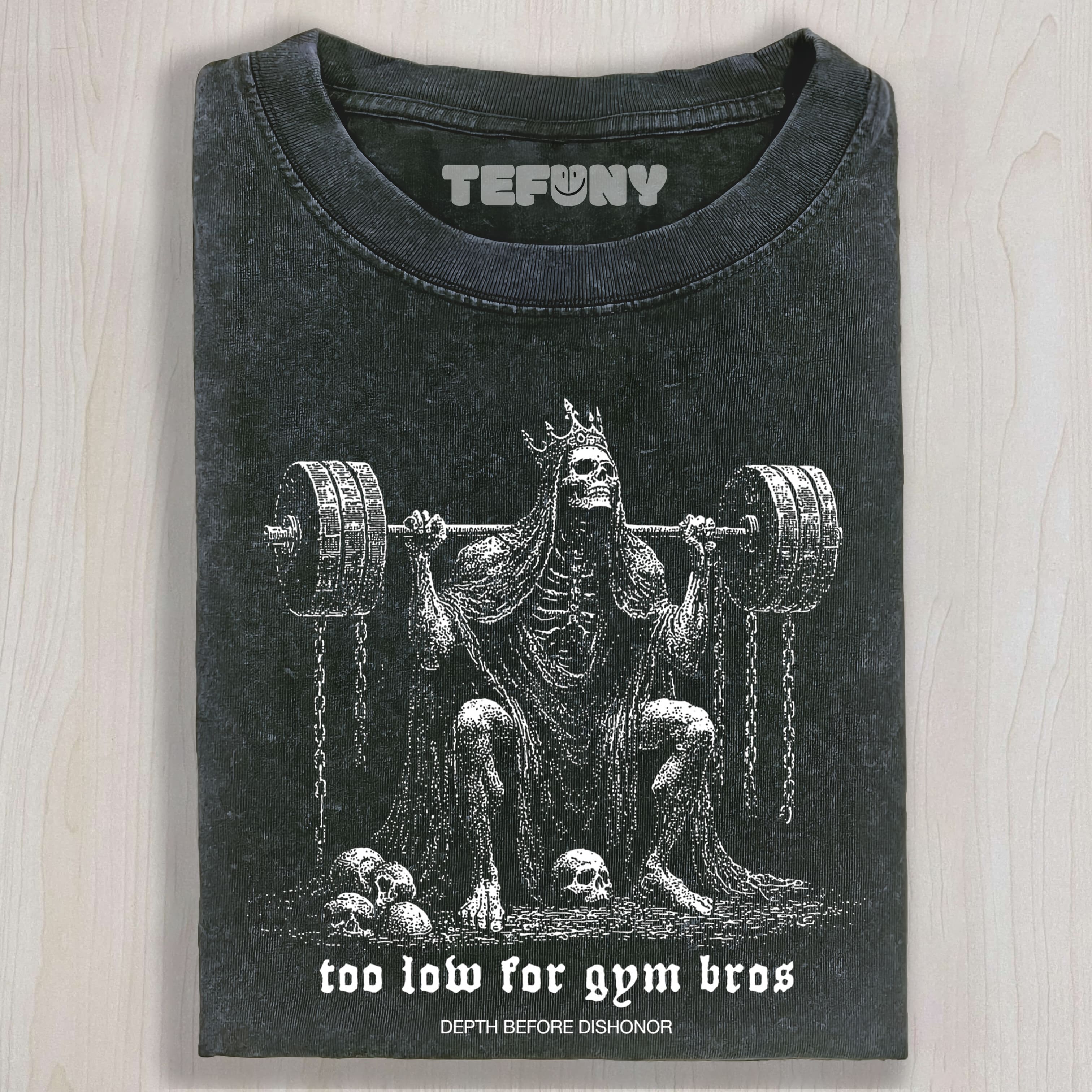SKELETON GYM TEE & SWEAT & HOOD