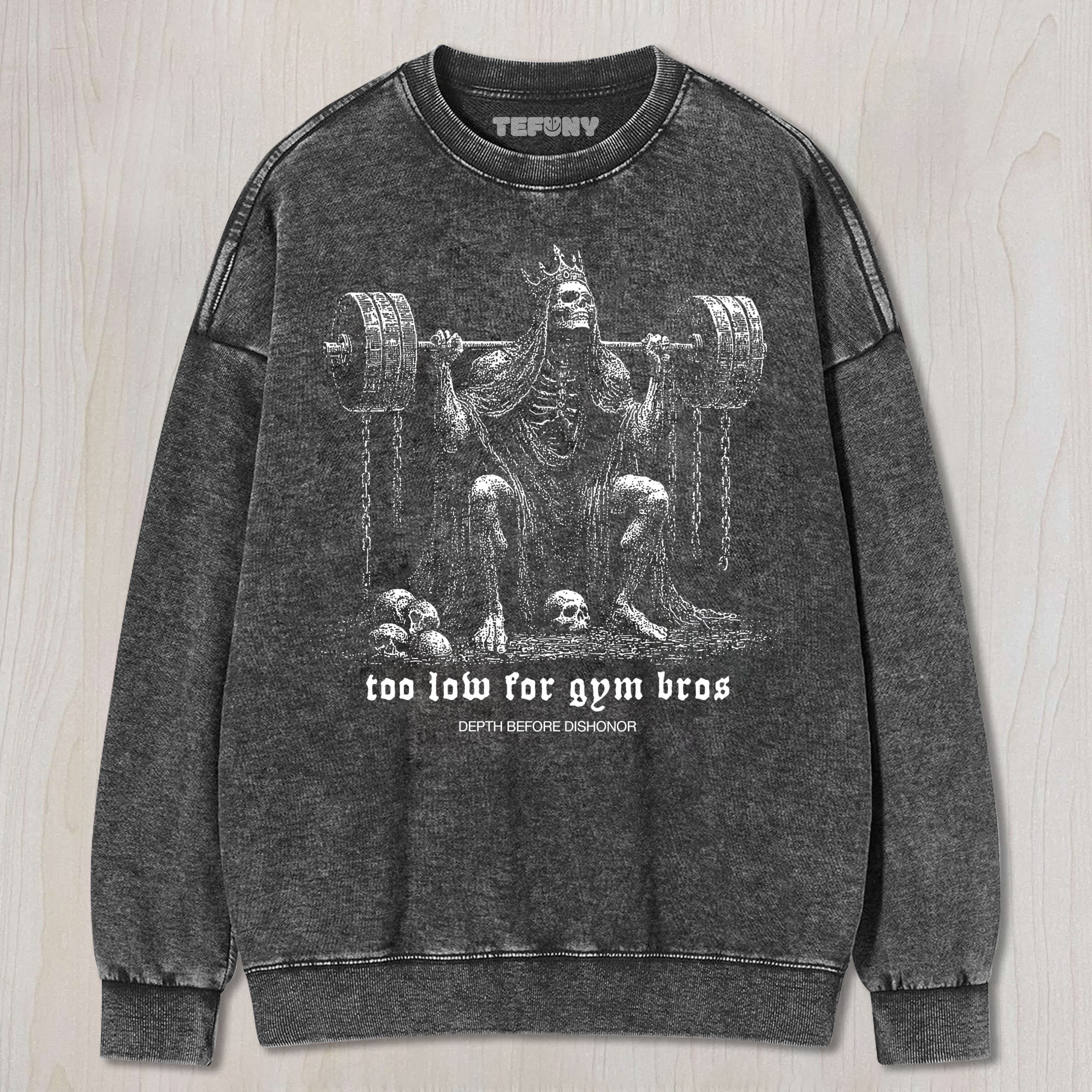 SKELETON GYM TEE & SWEAT & HOOD