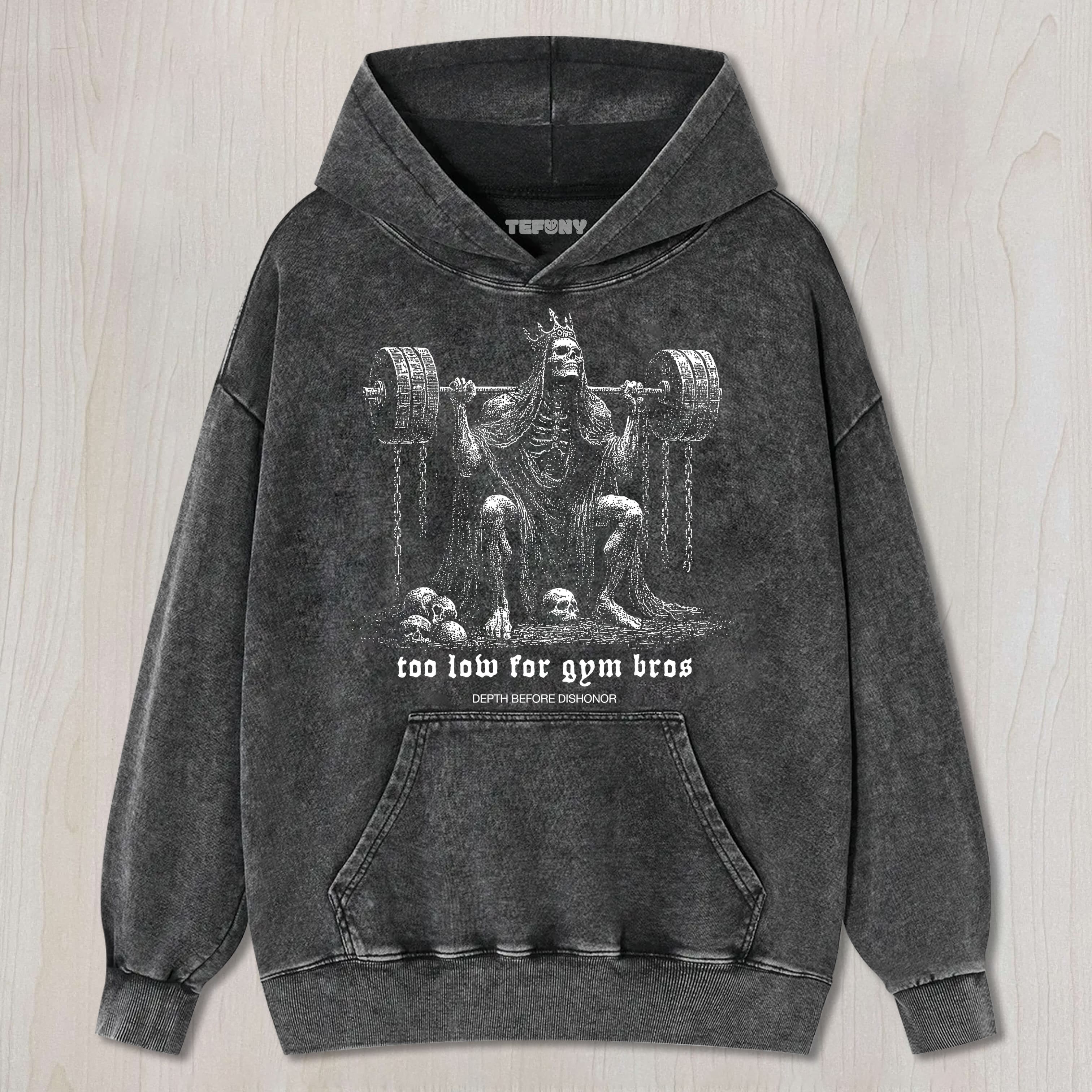 SKELETON GYM TEE & SWEAT & HOOD