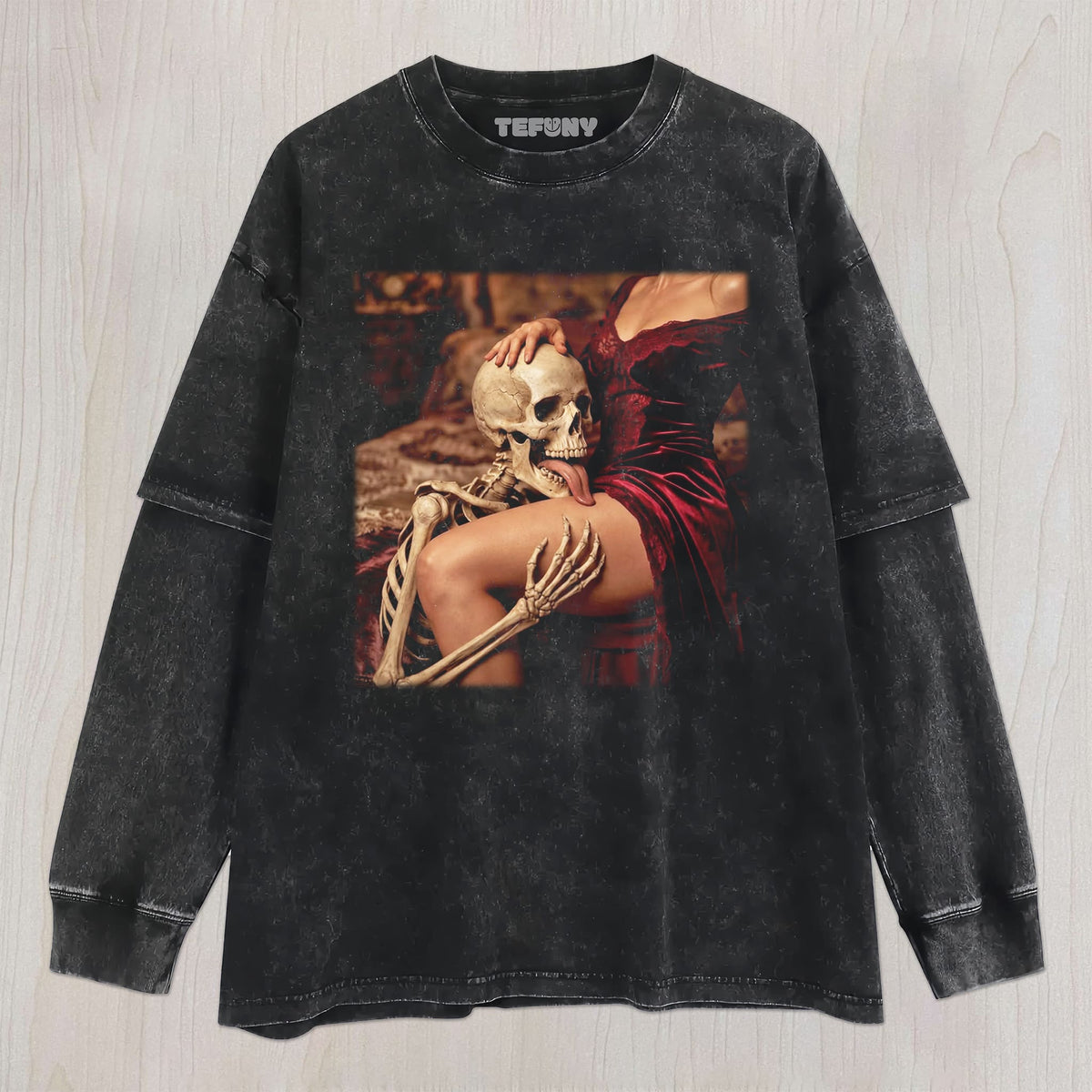 SKULL SEXY LEG HUG UNISEX TEE, TANK TOP, LAYERED LS, SWEATSHIRT & HOODIE