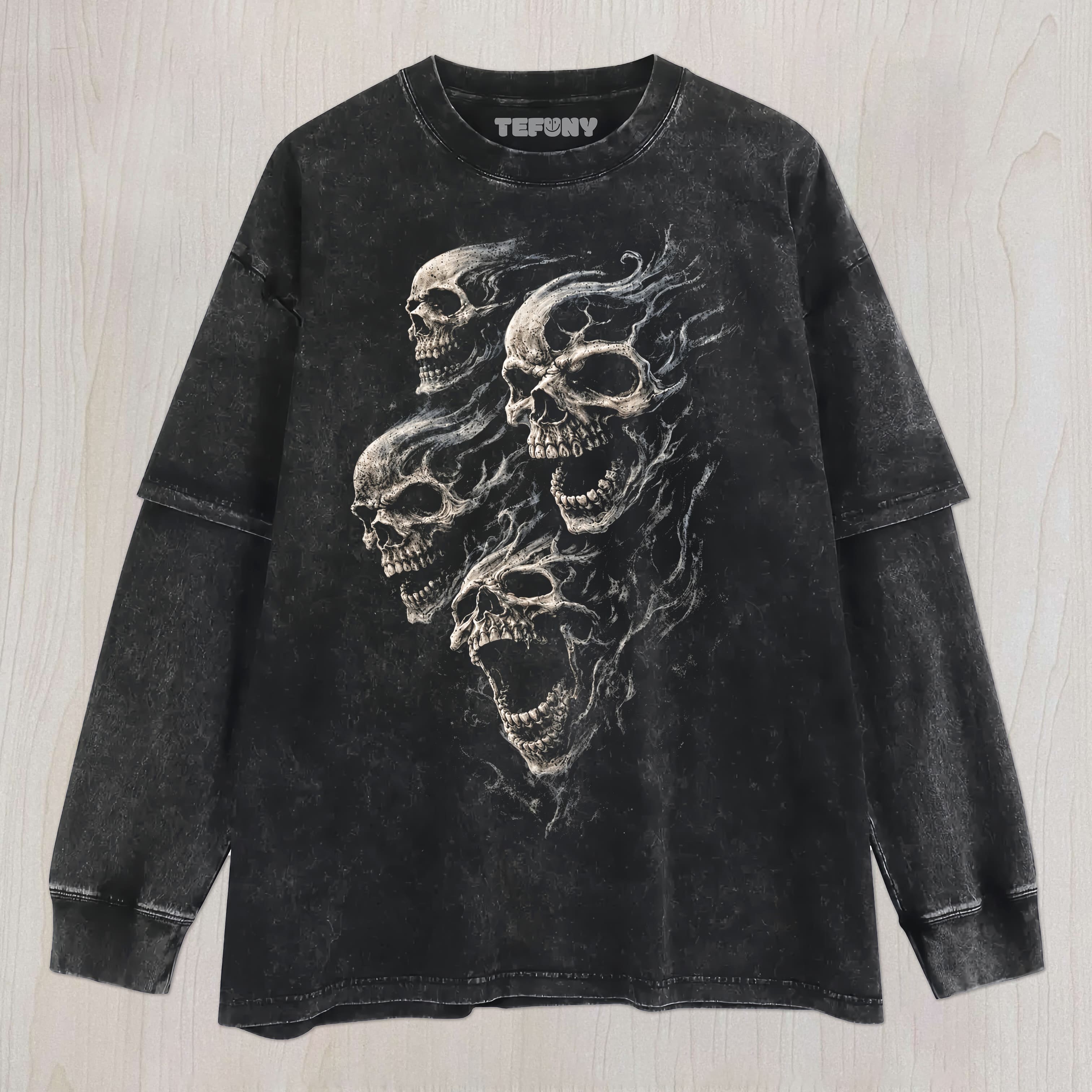 SKULLS UNISEX TEE, TANK TOP, LAYERED LS, SWEATSHIRT & HOODIE