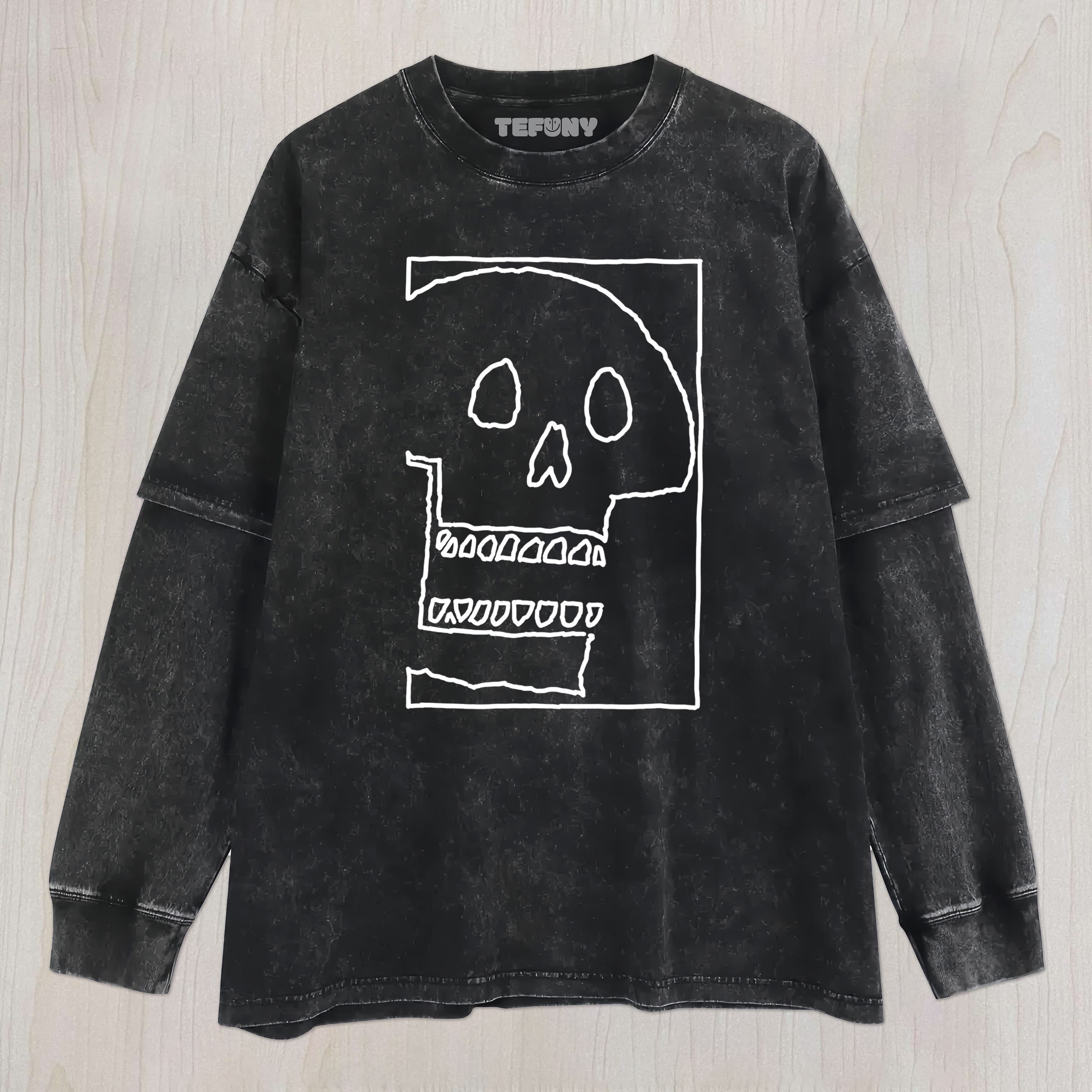 SKULL LINES UNISEX TEE, TANK TOP, LAYERED LS, SWEATSHIRT & HOODIE