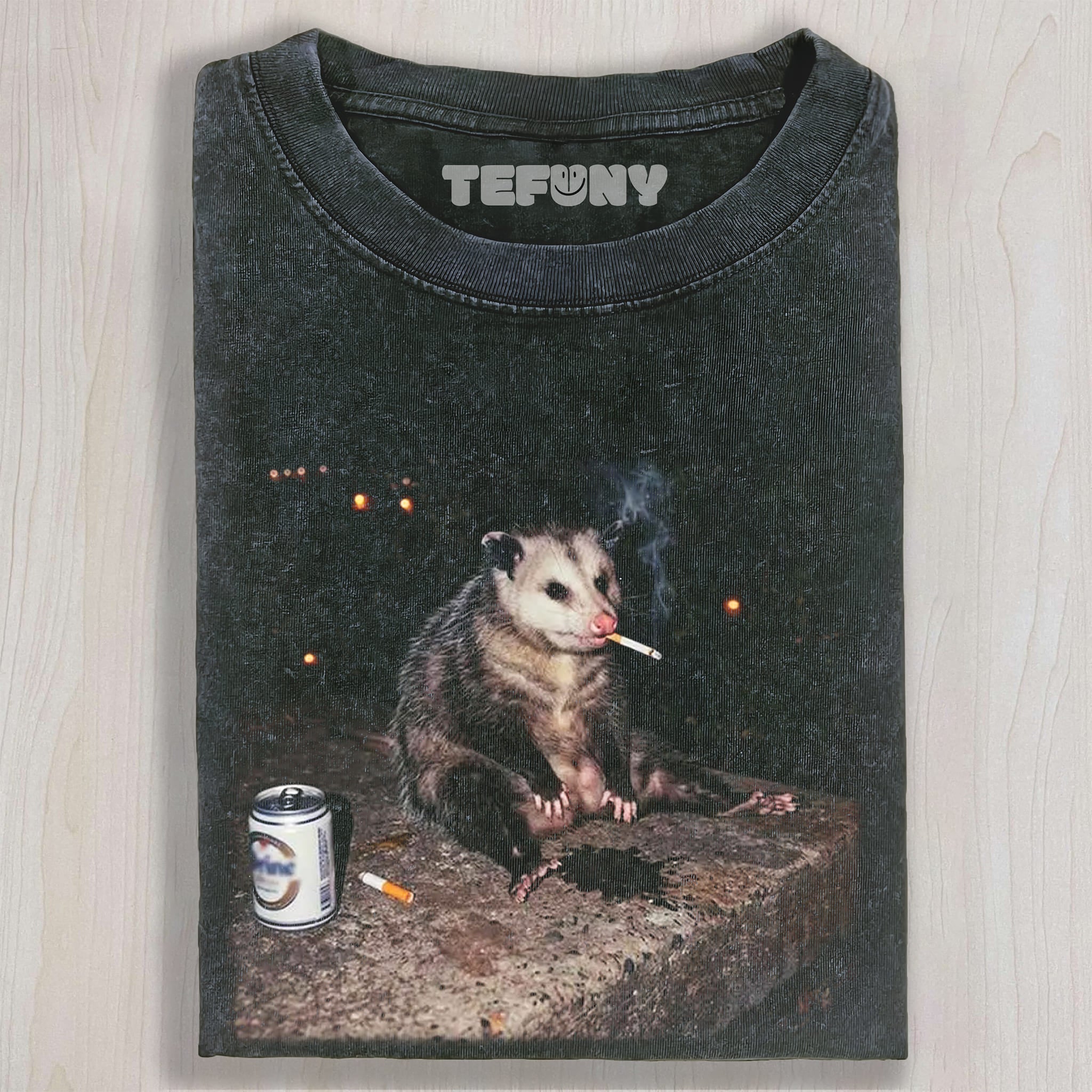 SMOKING POSSUM MEME UNISEX TEE, TANK TOP, LAYERED LS, SWEATSHIRT & HOODIE