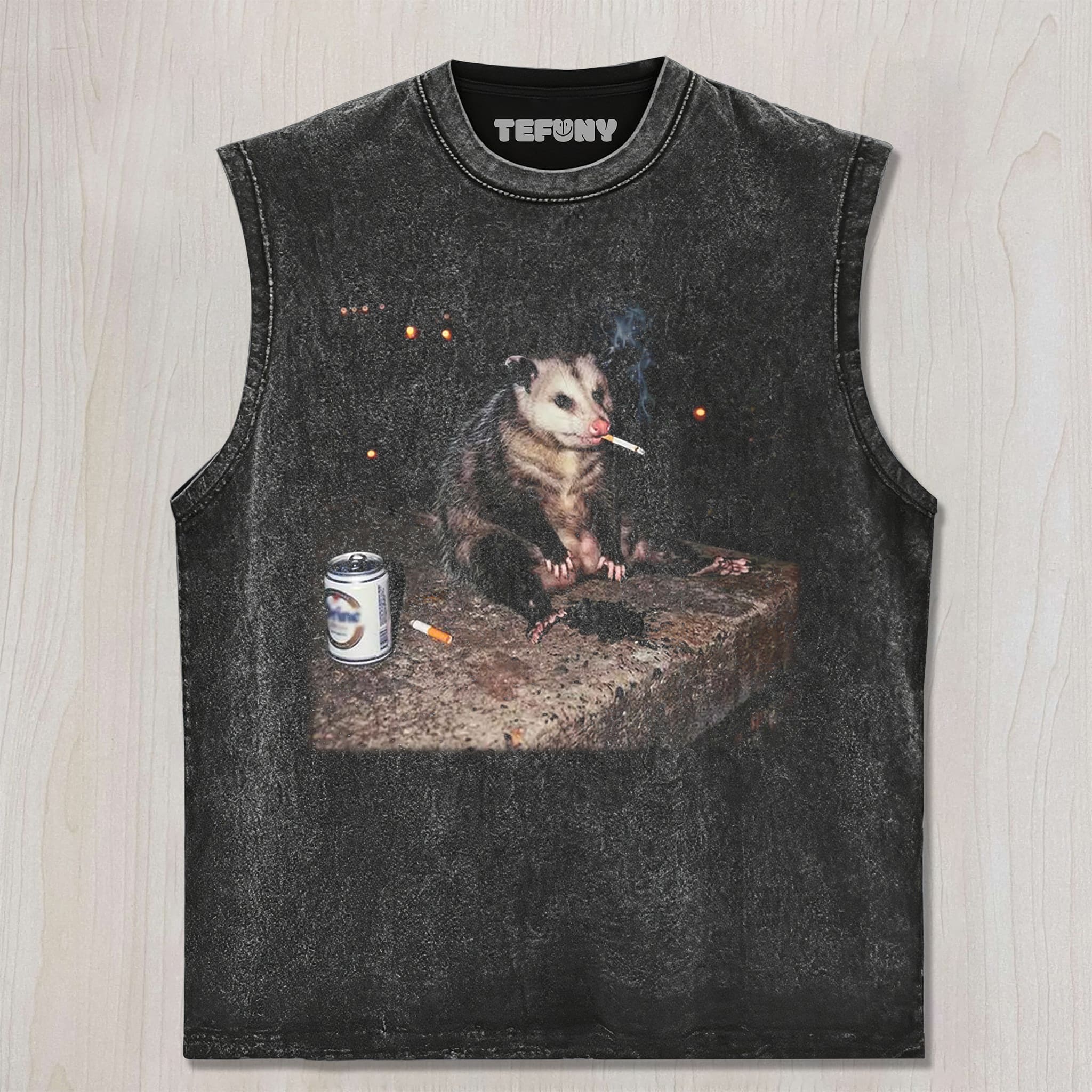 SMOKING POSSUM MEME UNISEX TEE, TANK TOP, LAYERED LS, SWEATSHIRT & HOODIE