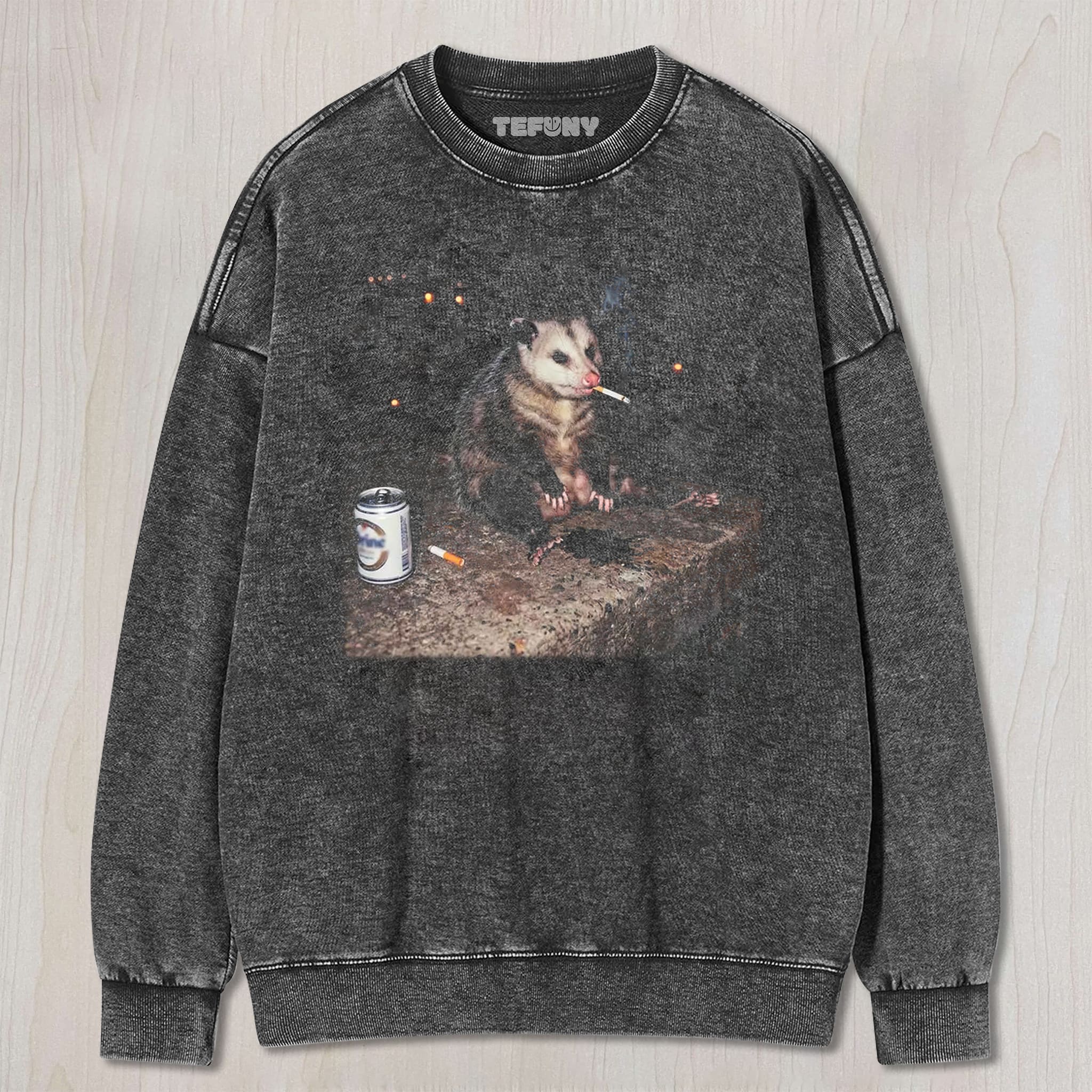 SMOKING POSSUM MEME UNISEX TEE, TANK TOP, LAYERED LS, SWEATSHIRT & HOODIE