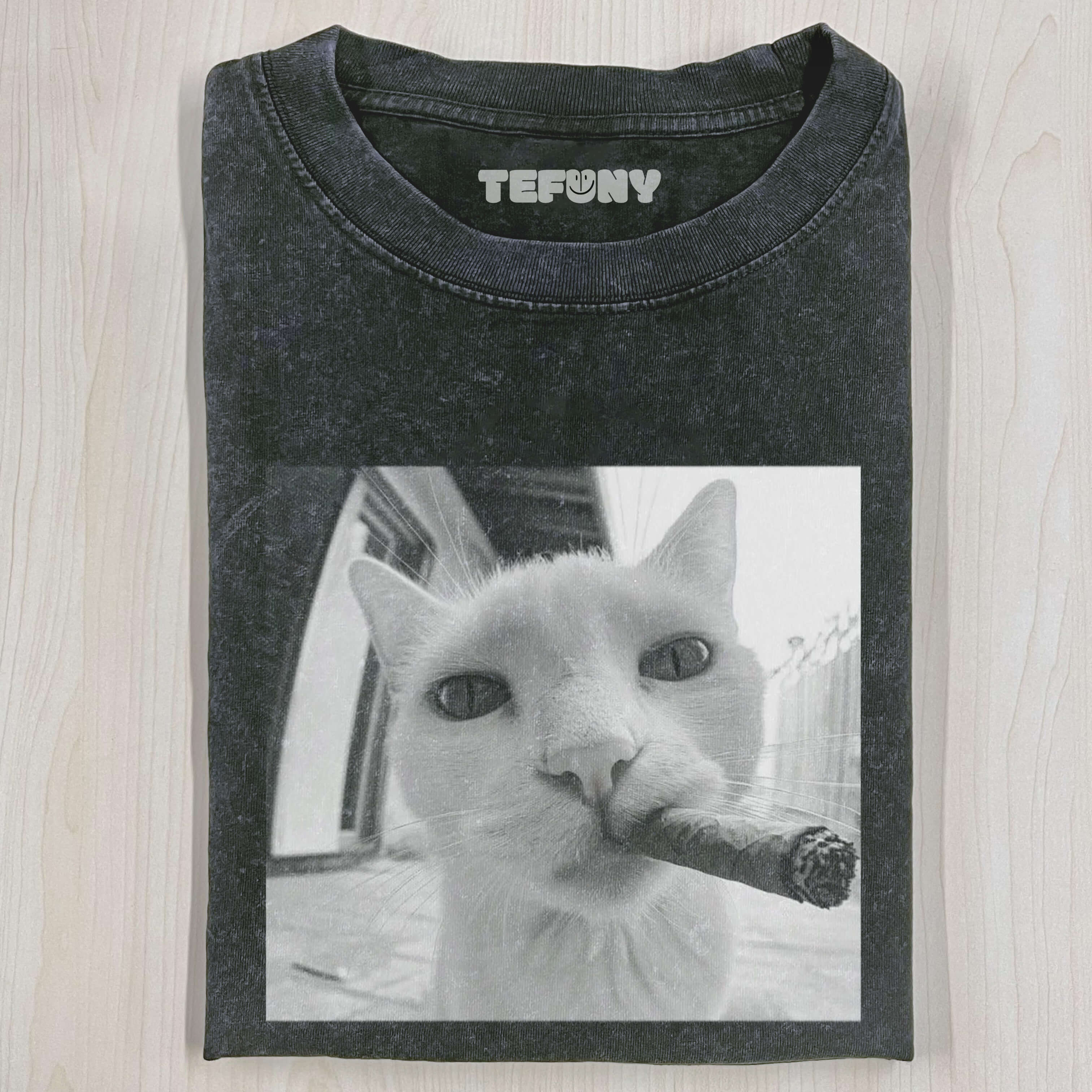 SMOKING CAT MEME T-SHIRT V2