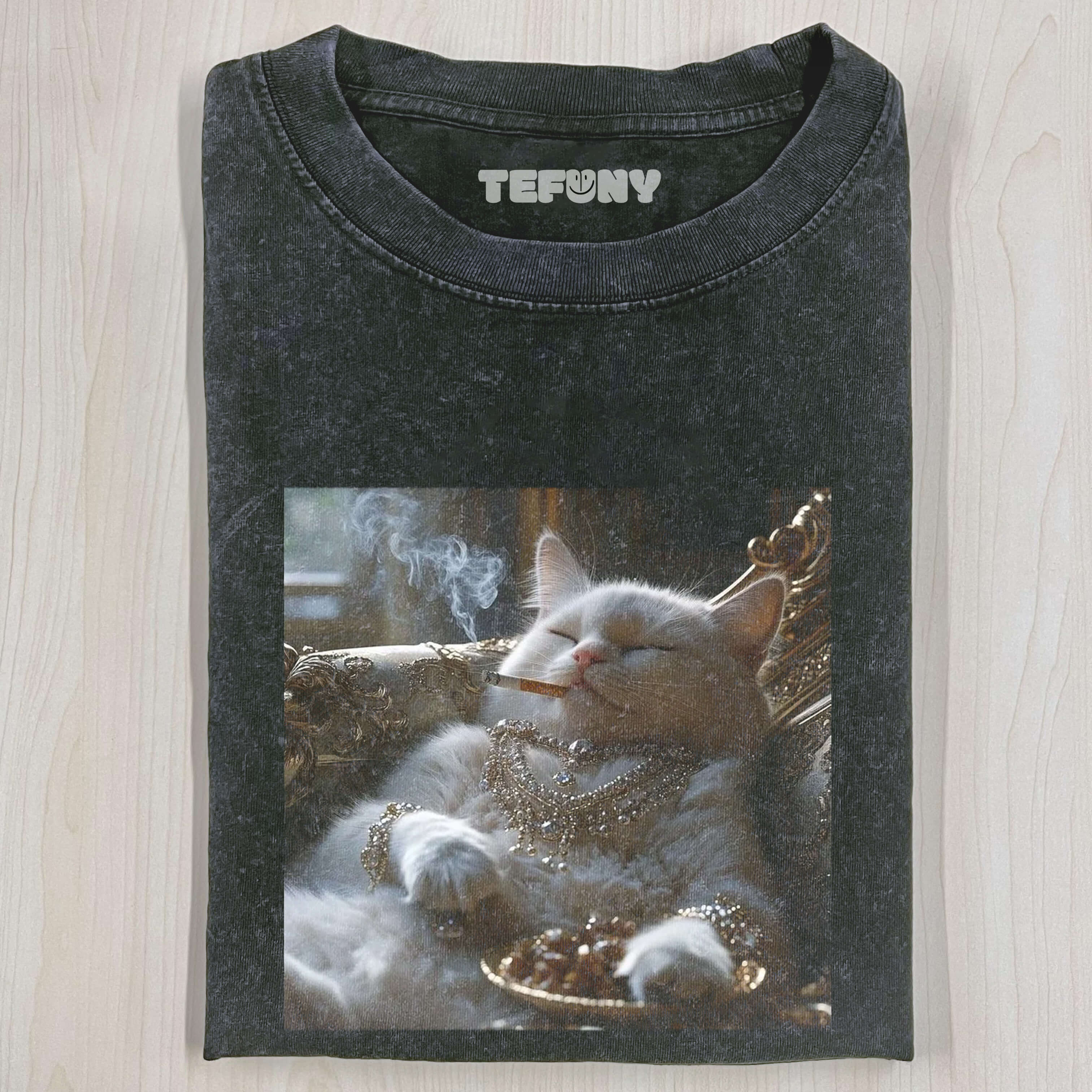 SMOKING CAT MEME T-SHIRT V5