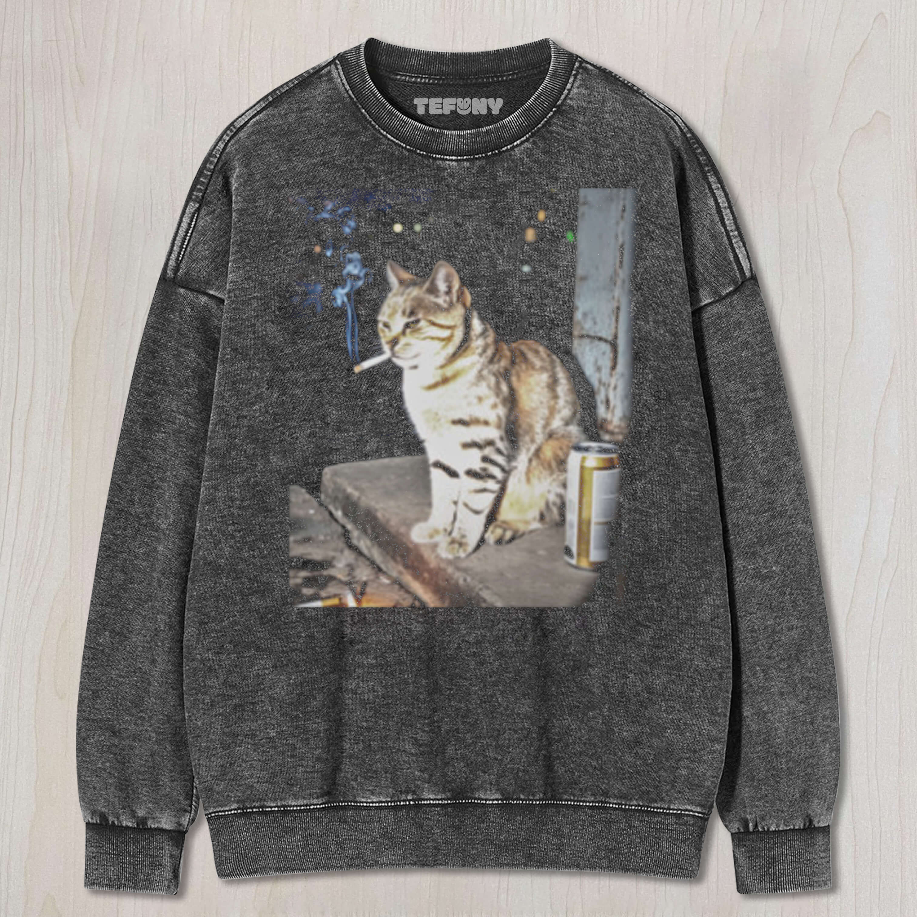 SMOKING CAT MEME TEE & SWEAT & HOOD