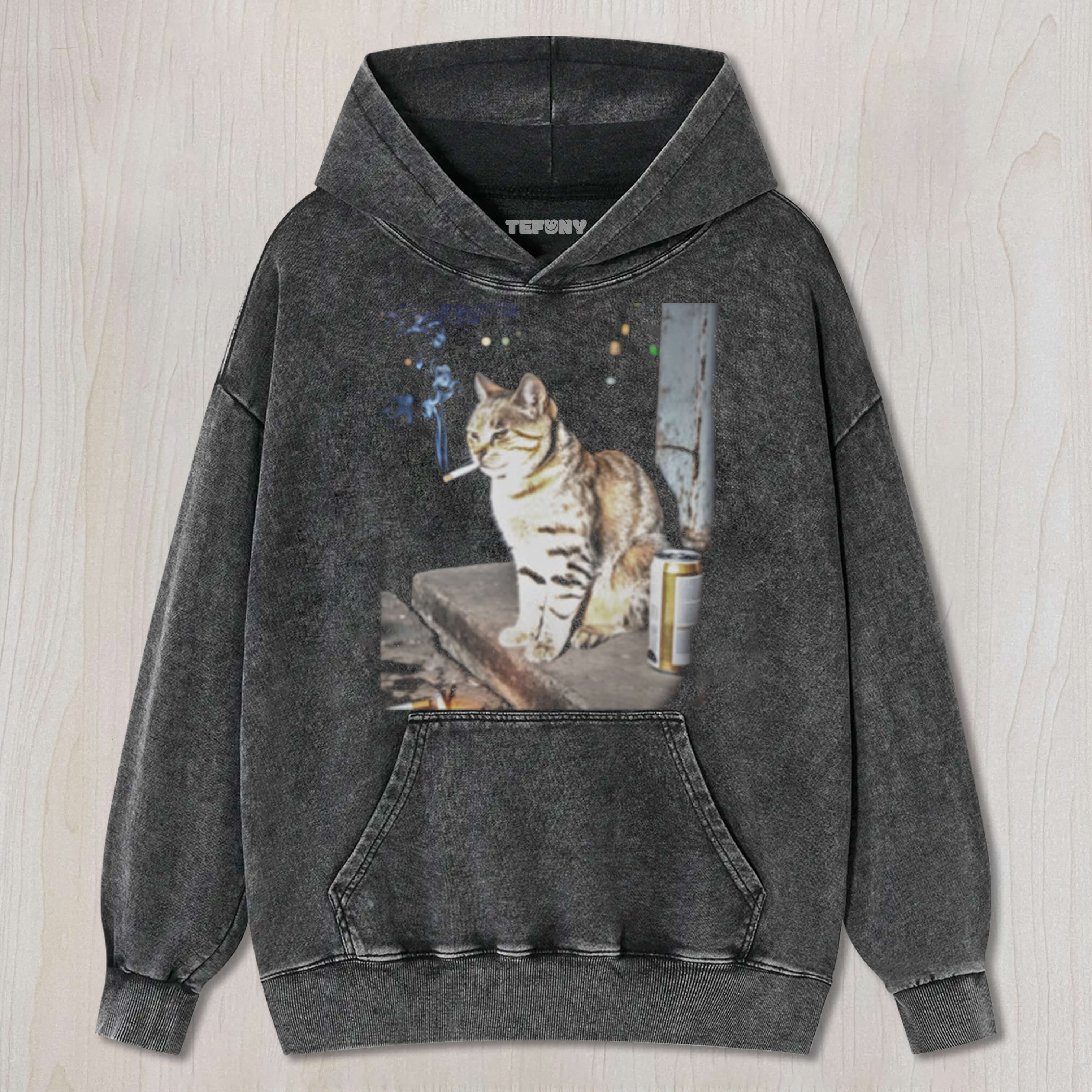 SMOKING CAT MEME TEE & SWEAT & HOOD