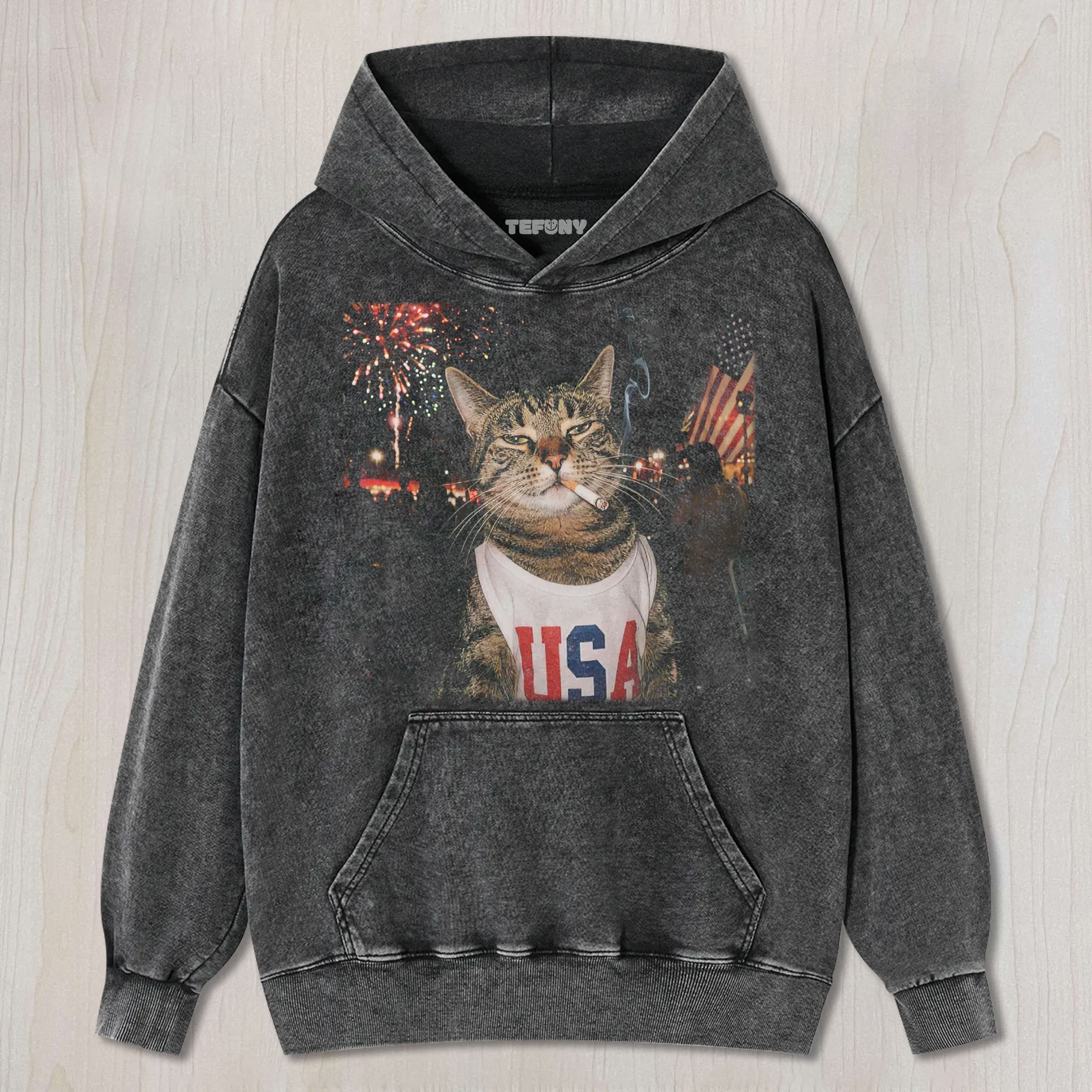 SMOKING CAT N UNISEX TEE, TANK TOP, LAYERED LS, SWEATSHIRT & HOODIE
