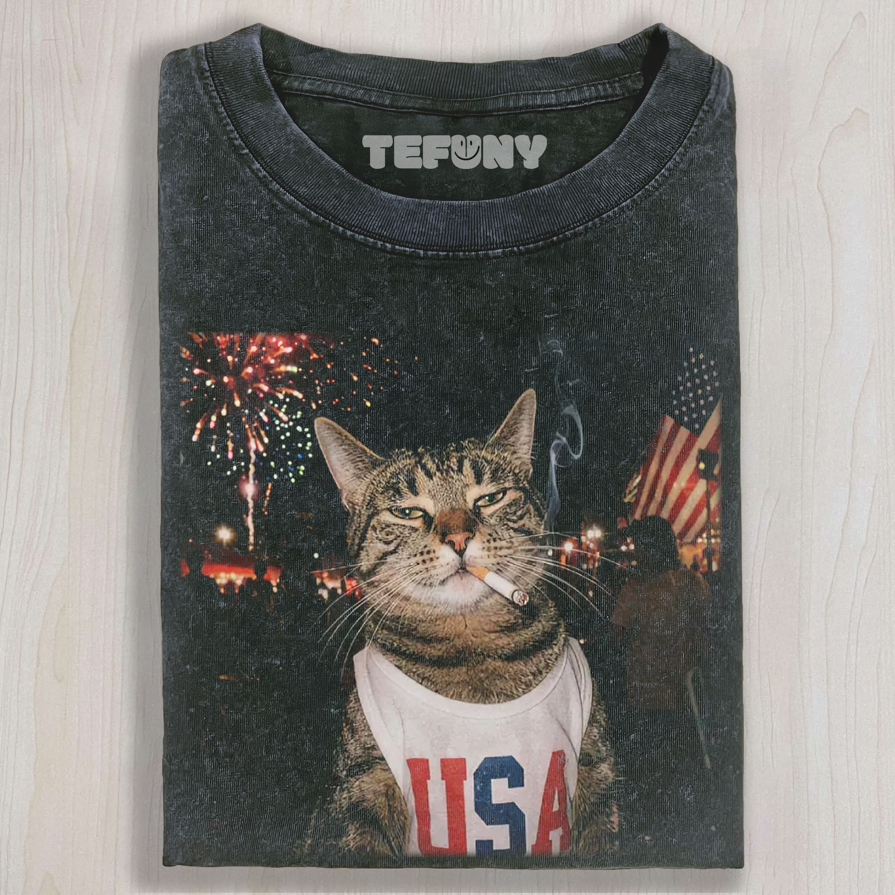 SMOKING CAT N UNISEX TEE, TANK TOP, LAYERED LS, SWEATSHIRT & HOODIE