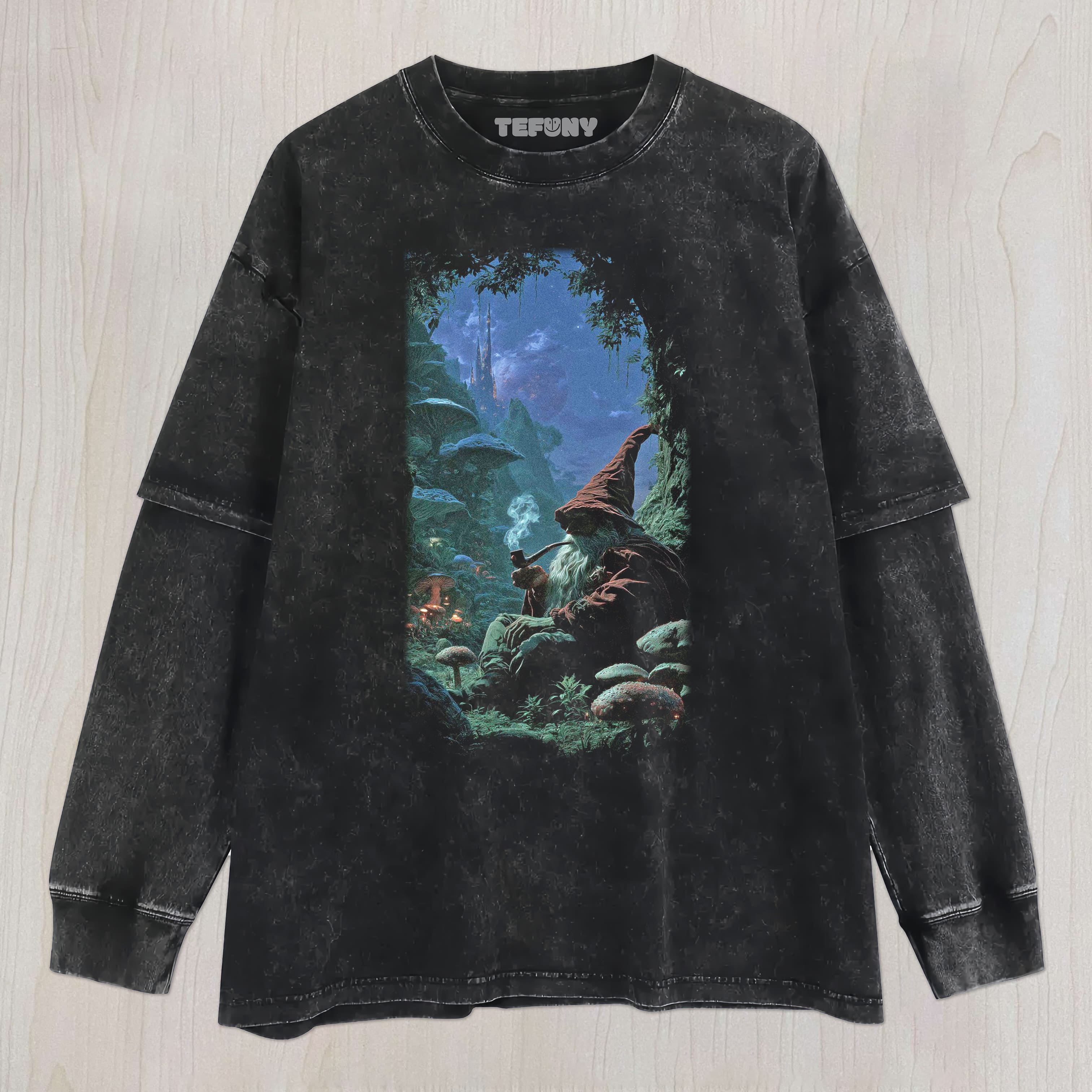 SMOKING WIZARD UNISEX TEE, TANK TOP, LAYERED LS, SWEATSHIRT & HOODIE