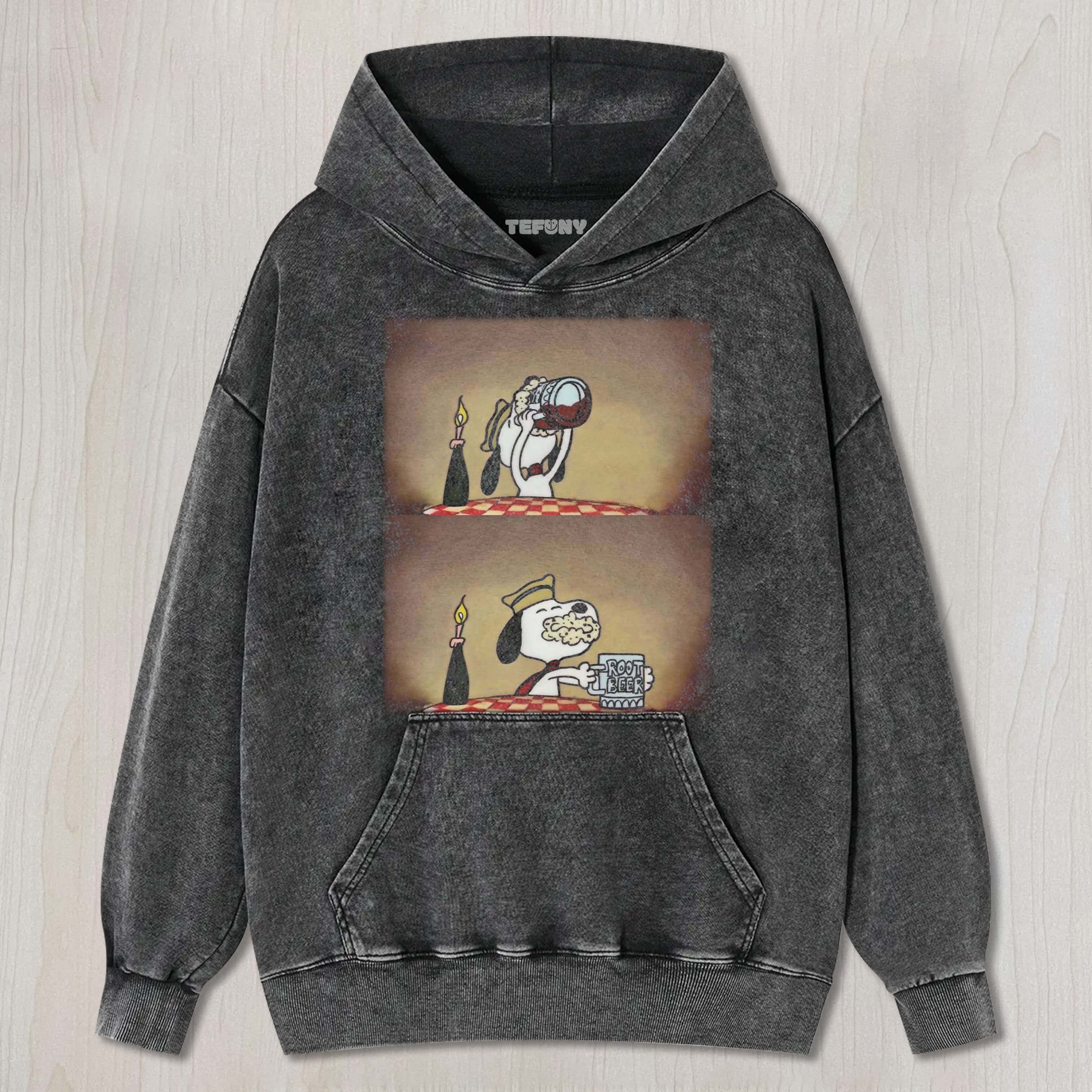 SNOOPY DRINKS A BEVERAGE TEE & SWEAT & HOOD