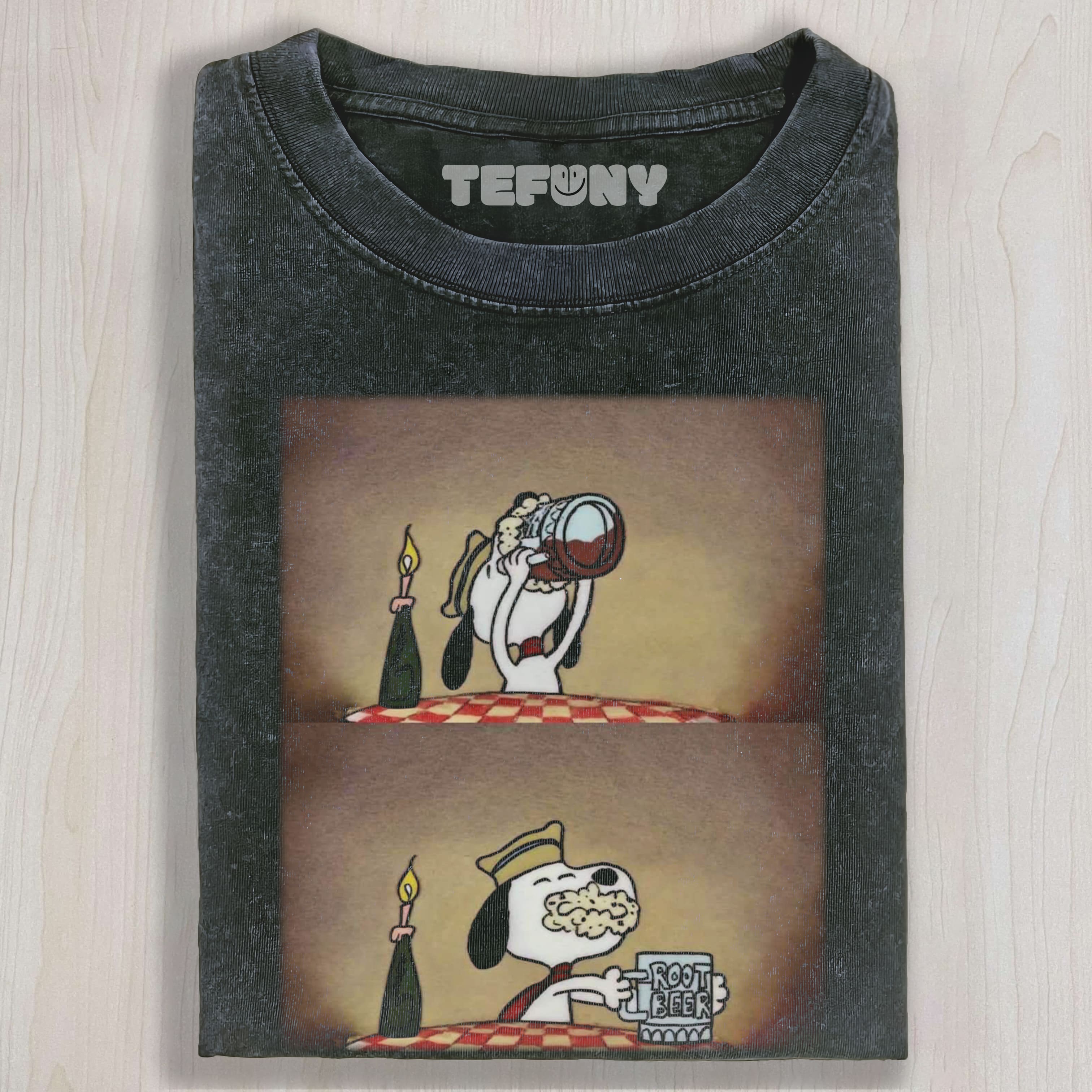 SNOOPY DRINKS A BEVERAGE TEE & SWEAT & HOOD