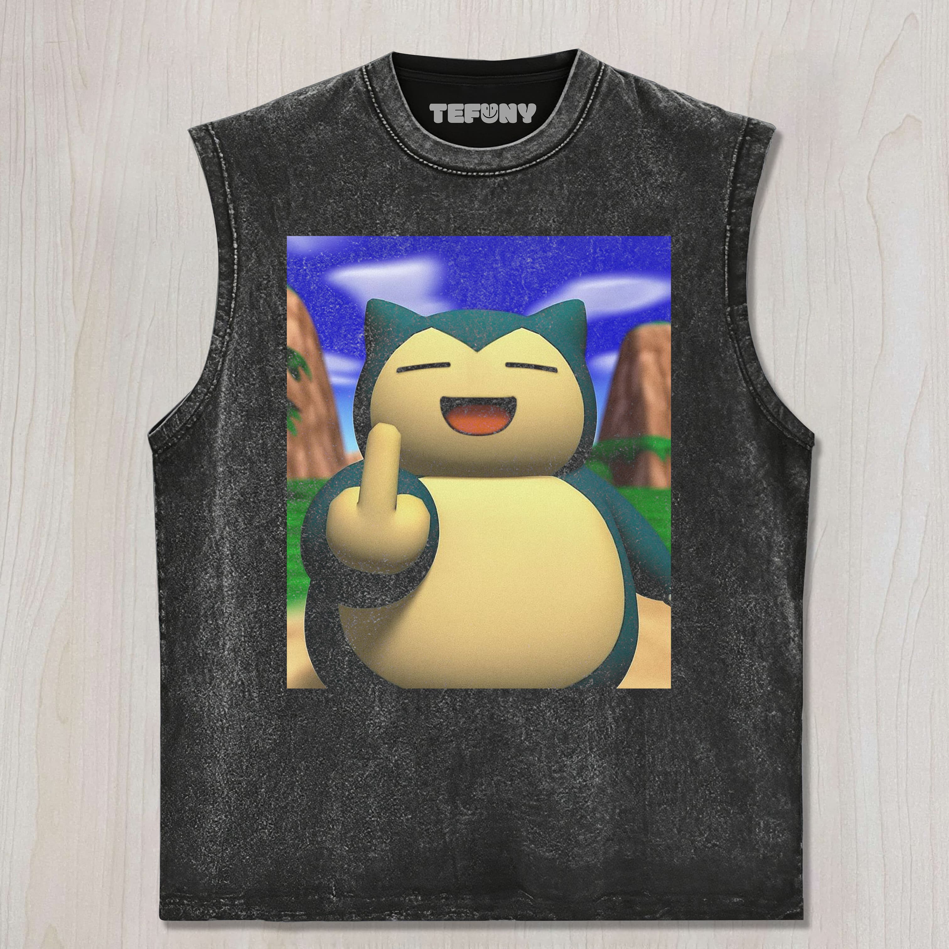 SNORLAX MIDDLE FINGER UNISEX TEE, TANK TOP, LAYERED LS, SWEATSHIRT & HOODIE
