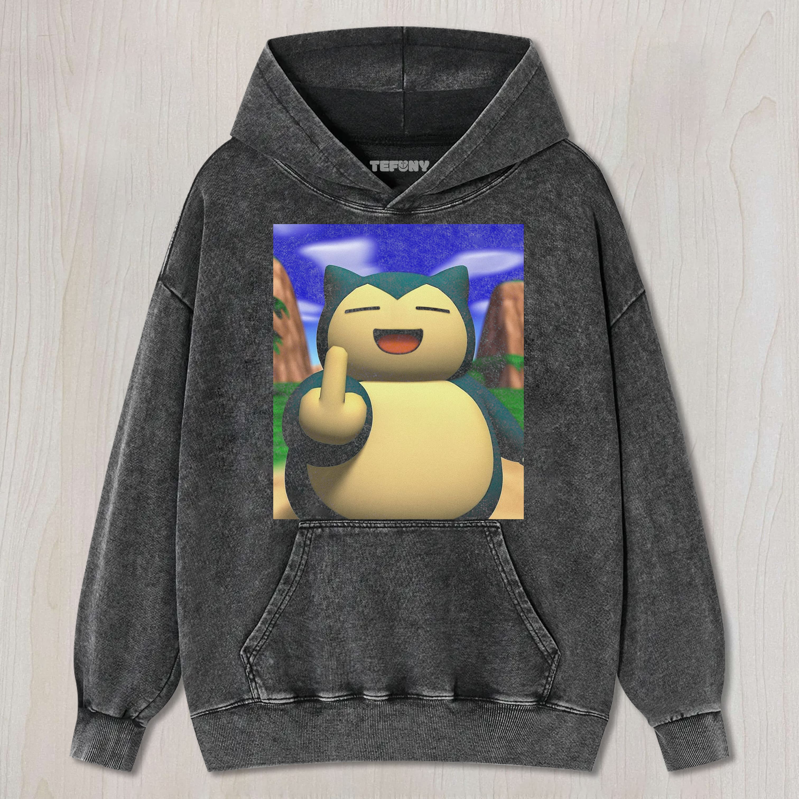 SNORLAX MIDDLE FINGER UNISEX TEE, TANK TOP, LAYERED LS, SWEATSHIRT & HOODIE