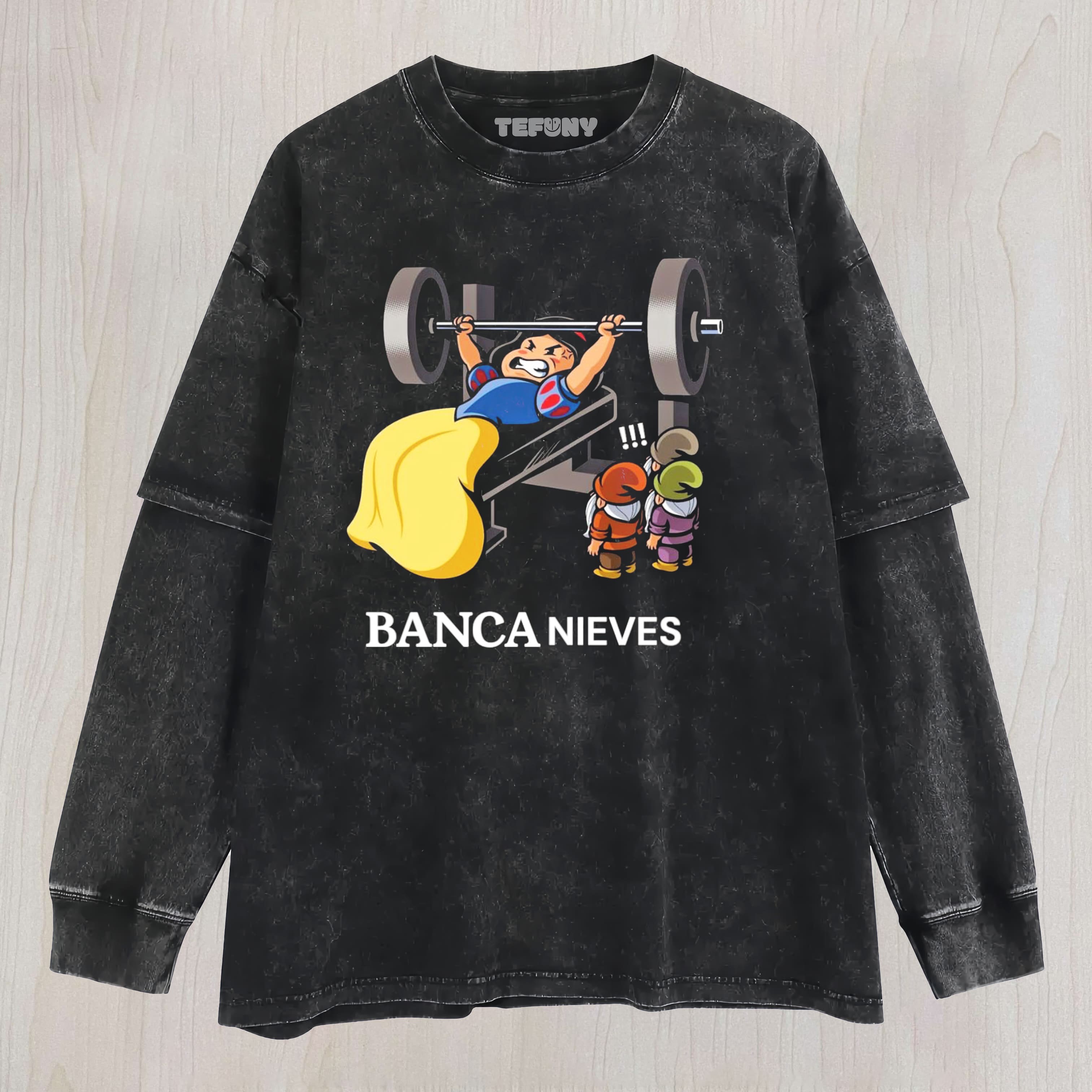 SNOW WHITE FITNESS LAYERED LONG SLEEVE