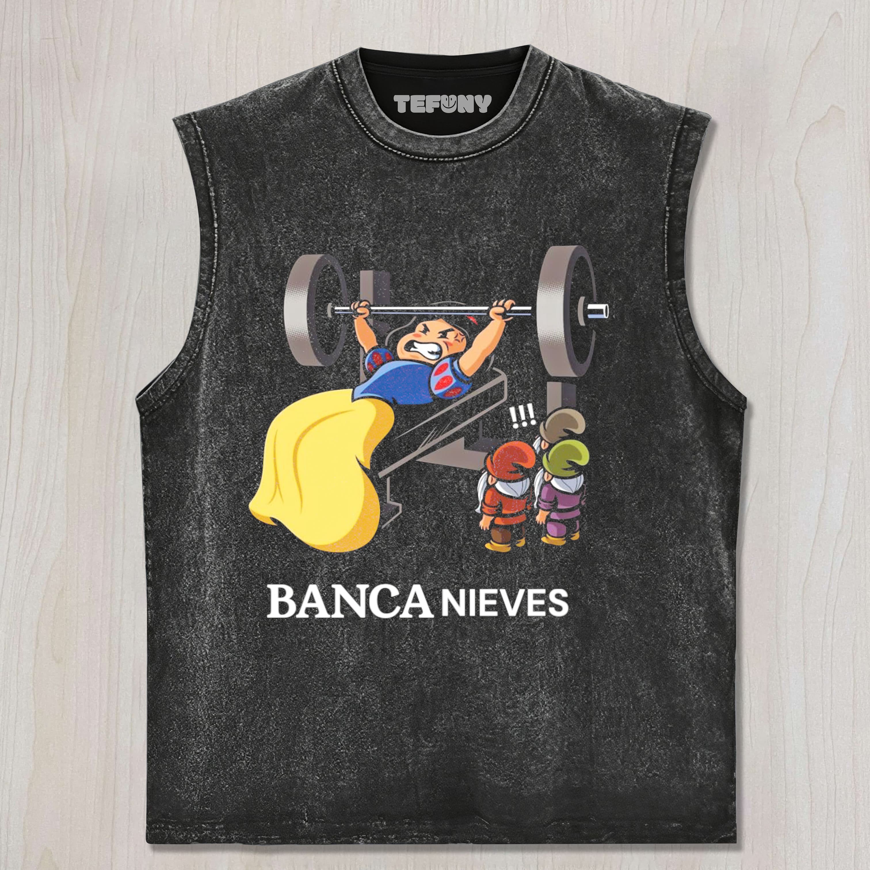 SNOW WHITE FITNESS TANK TOP