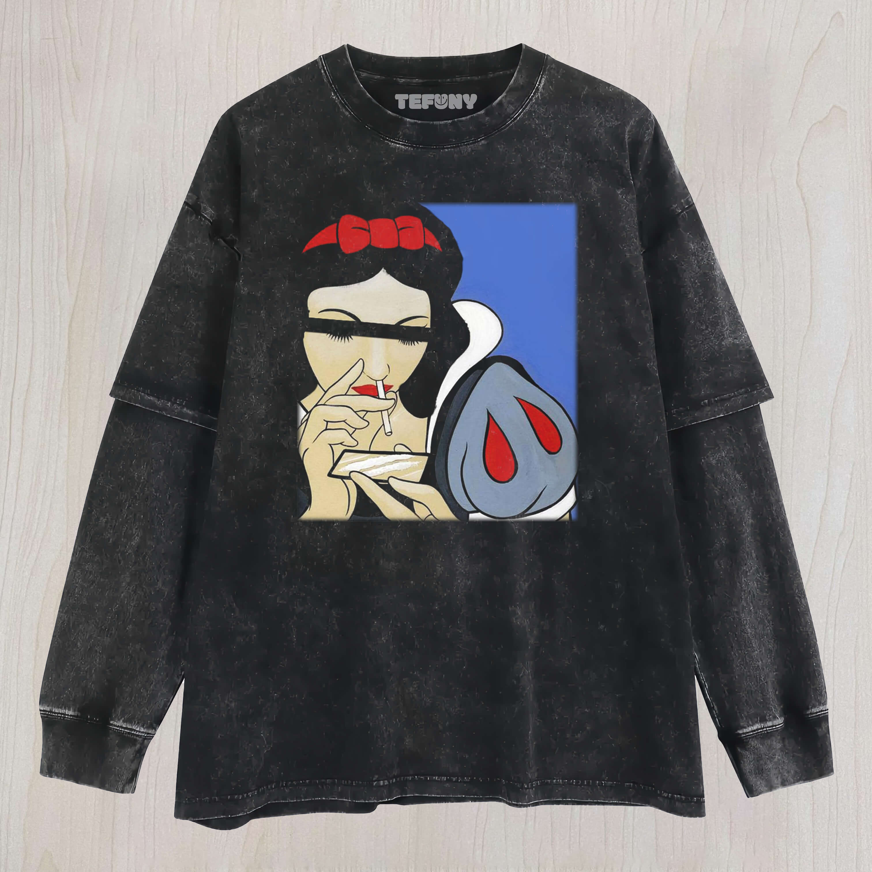 SNOW WHITE WHITE POWDER LAYERED LONG SLEEVE
