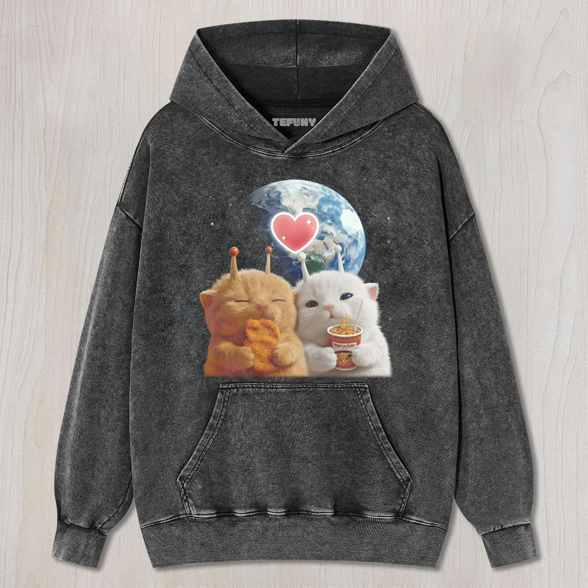 SPACE KITTIES SNACKS & LOVE UNISEX TEE, TANK TOP, LAYERED LS, SWEATSHIRT & HOODIE