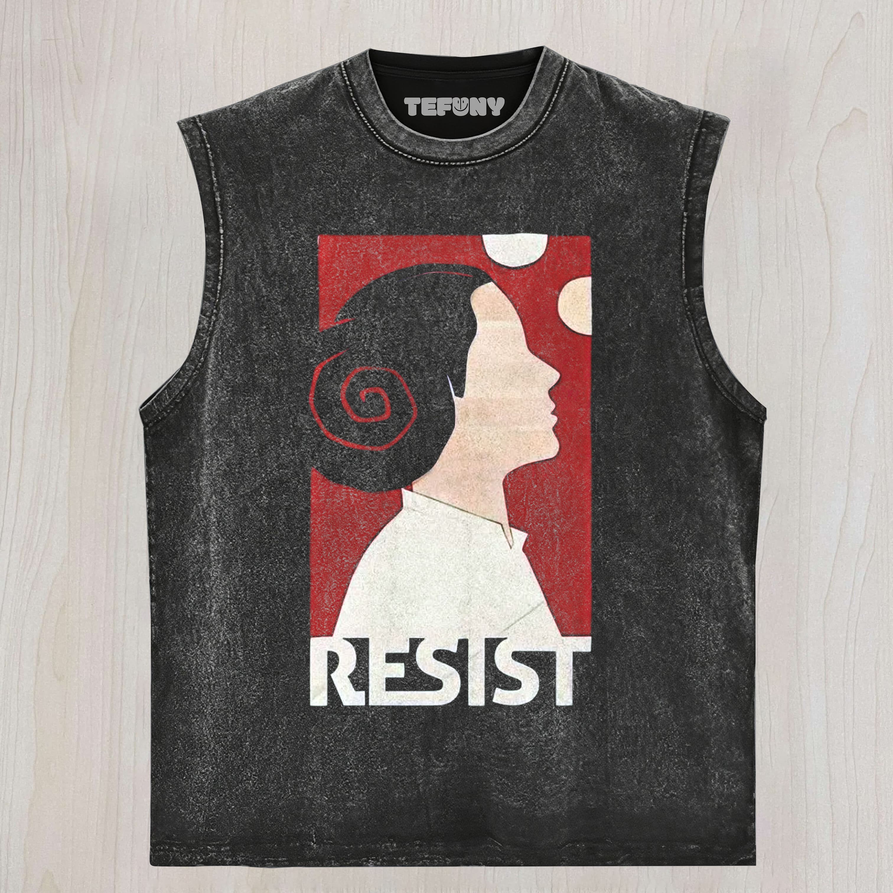 SPACE PRINCESS RESIST MINIMAL ART UNISEX TEE, TANK TOP, LAYERED LS, SWEATSHIRT & HOODIE