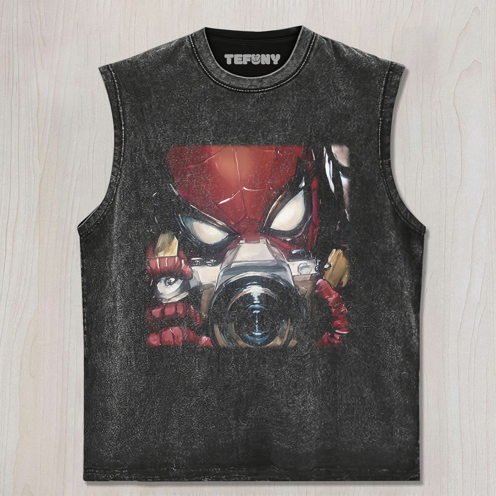 SPIDER-MAN WITH A CAMERA UNISEX TEE, TANK TOP, LAYERED LS, SWEATSHIRT & HOODIE