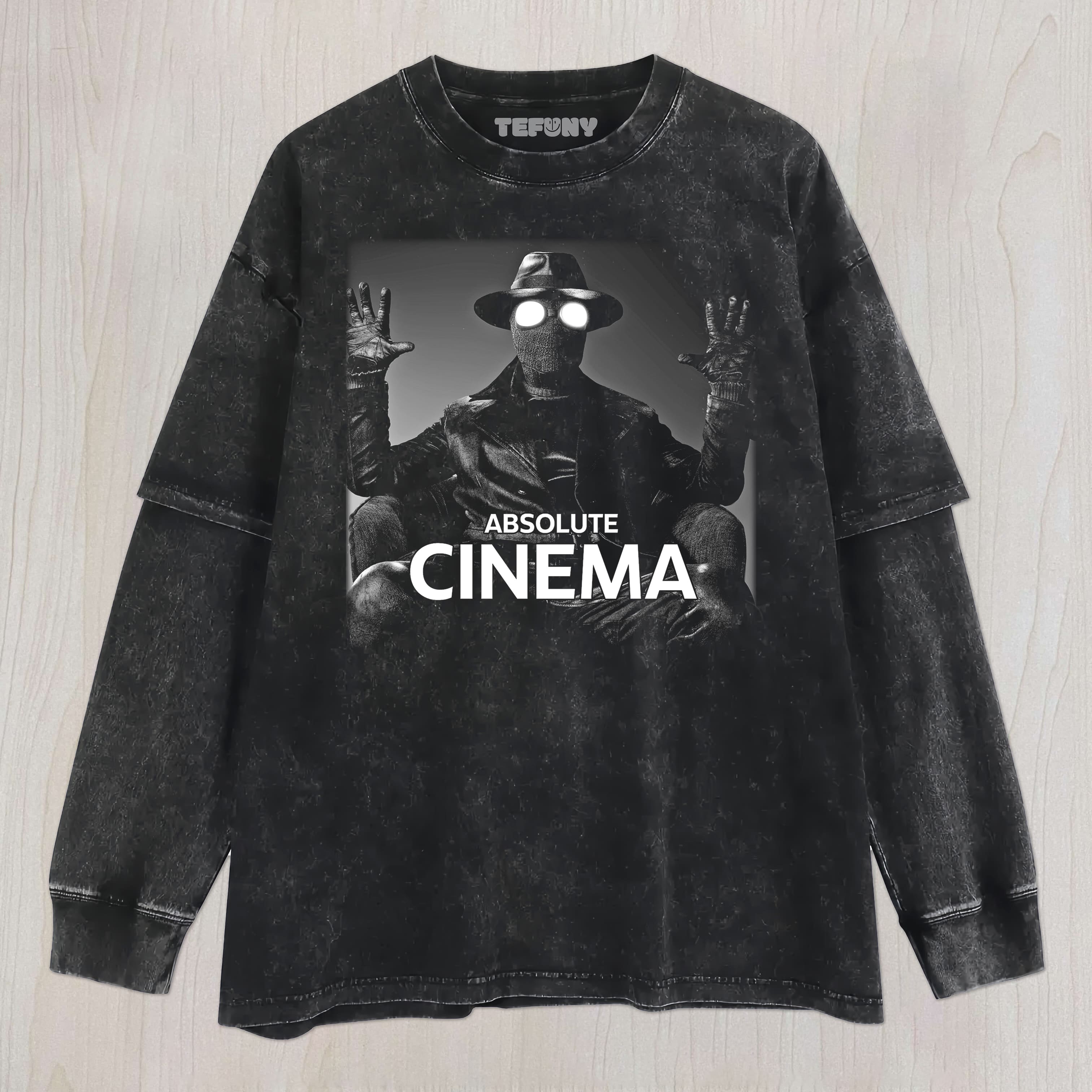 SPIDER-NOIR ABSOLUTE CINEMA UNISEX TEE, TANK TOP, LAYERED LS, SWEATSHIRT & HOODIE