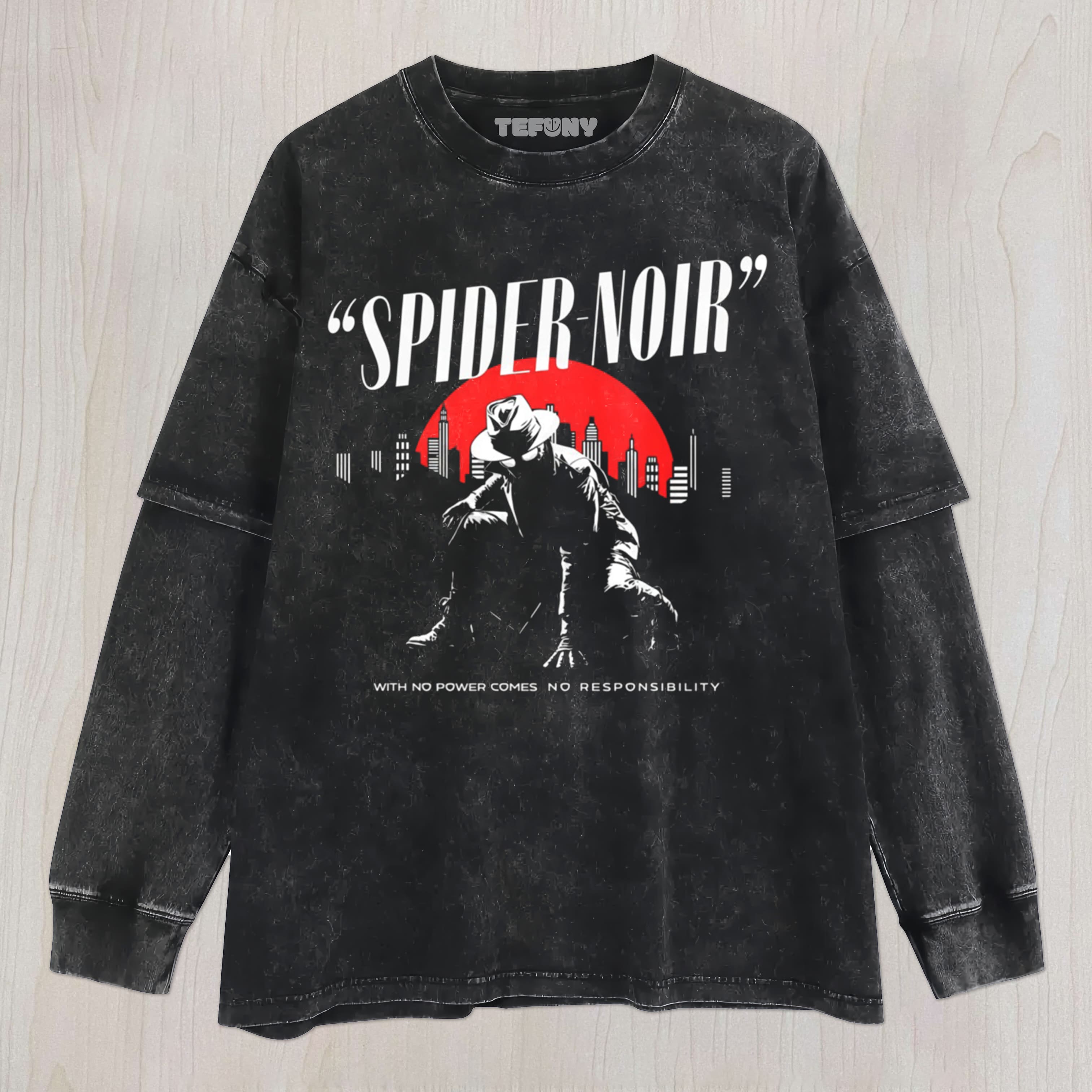 SPIDER-NOIR V1 UNISEX TEE, TANK TOP, LAYERED LS, SWEATSHIRT & HOODIE