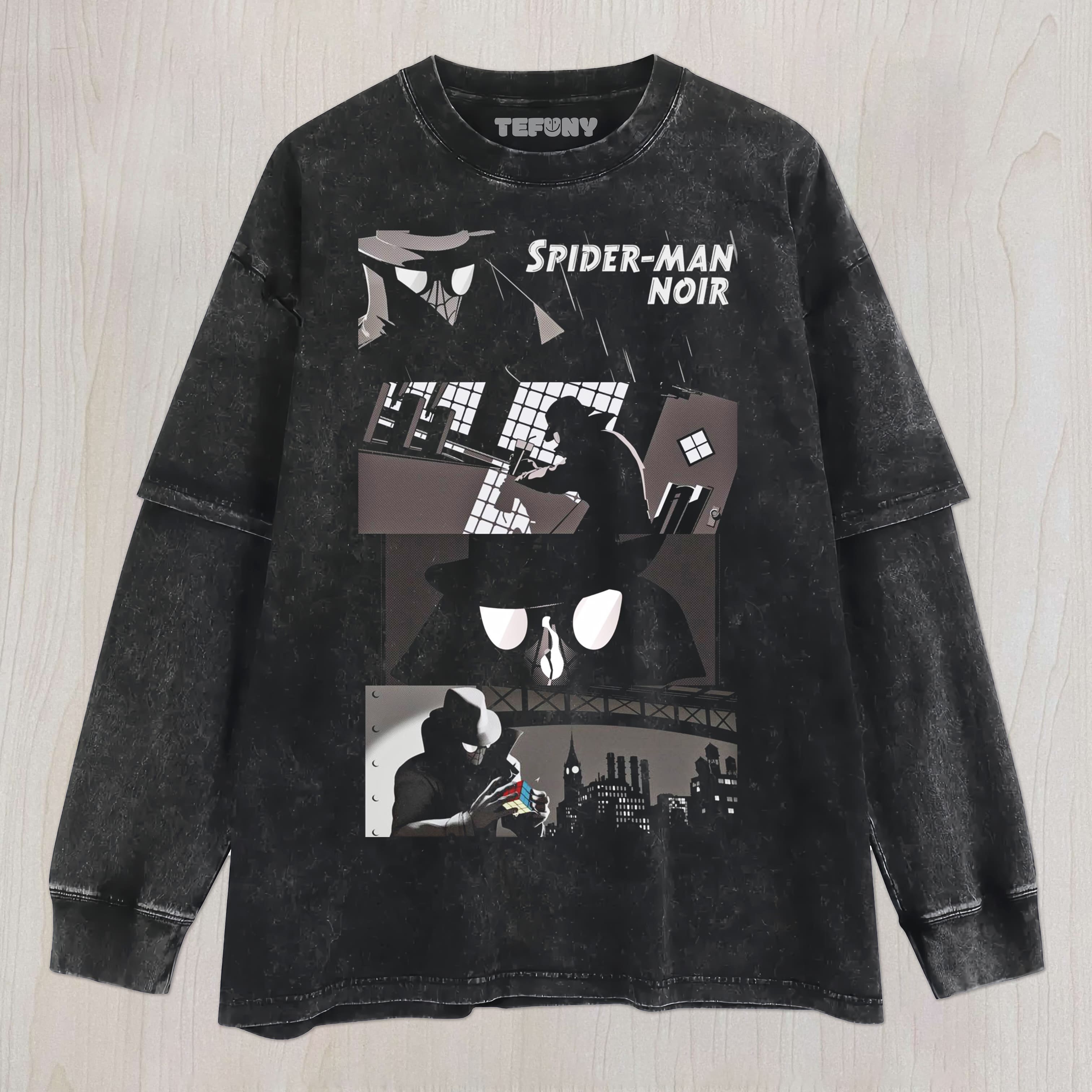 SPIDER-NOIR V7 UNISEX TEE, TANK TOP, LAYERED LS, SWEATSHIRT & HOODIE