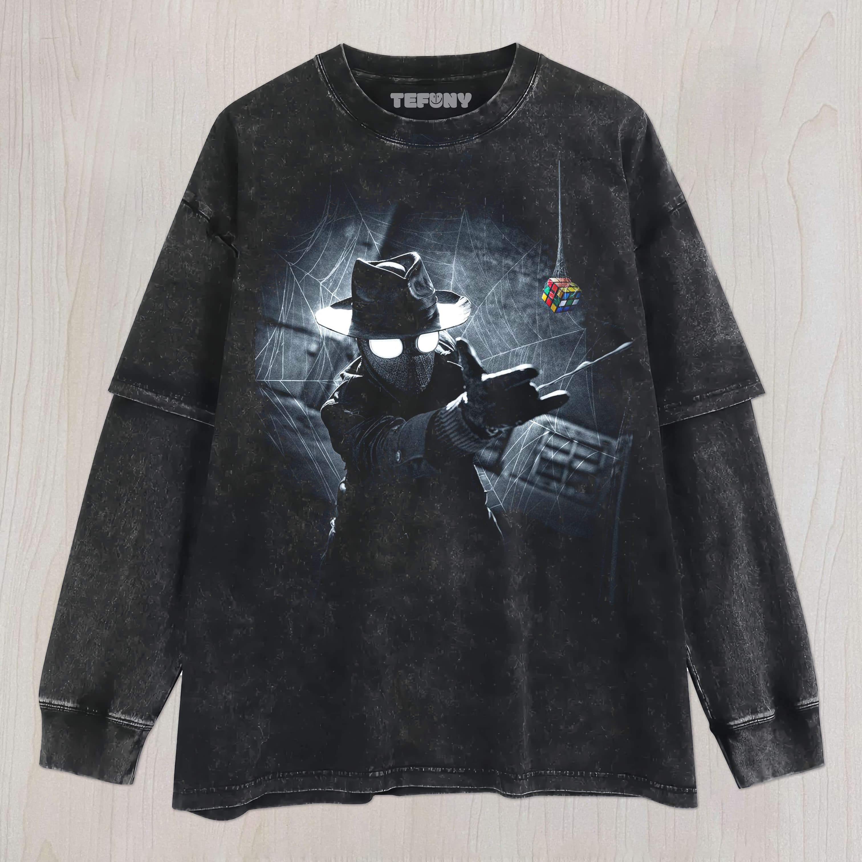 SPIDER-NOIR V8 UNISEX TEE, TANK TOP, LAYERED LS, SWEATSHIRT & HOODIE