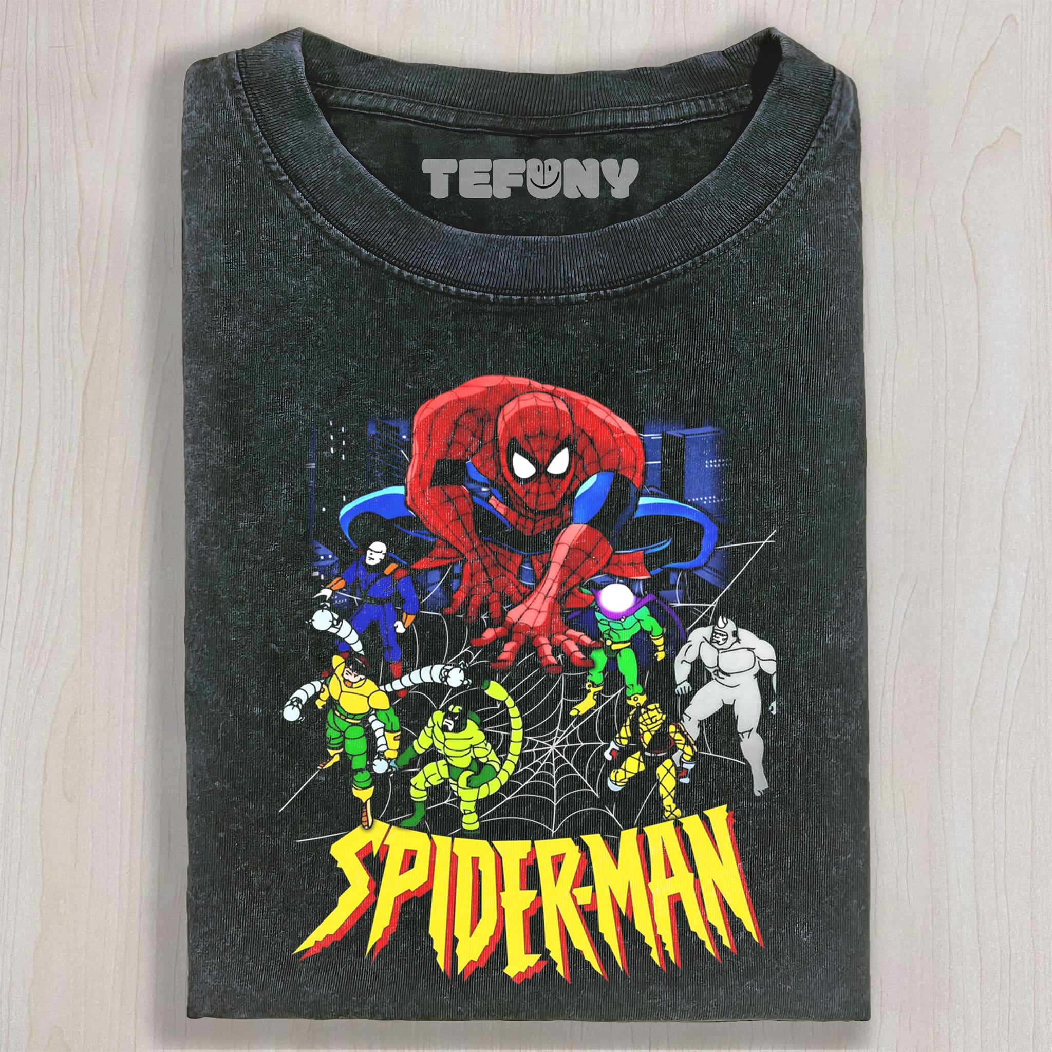 SPIDERMAN THE ANIMATED SERIES V2 UNISEX TEE, TANK TOP, LAYERED LS, SWEATSHIRT & HOODIE