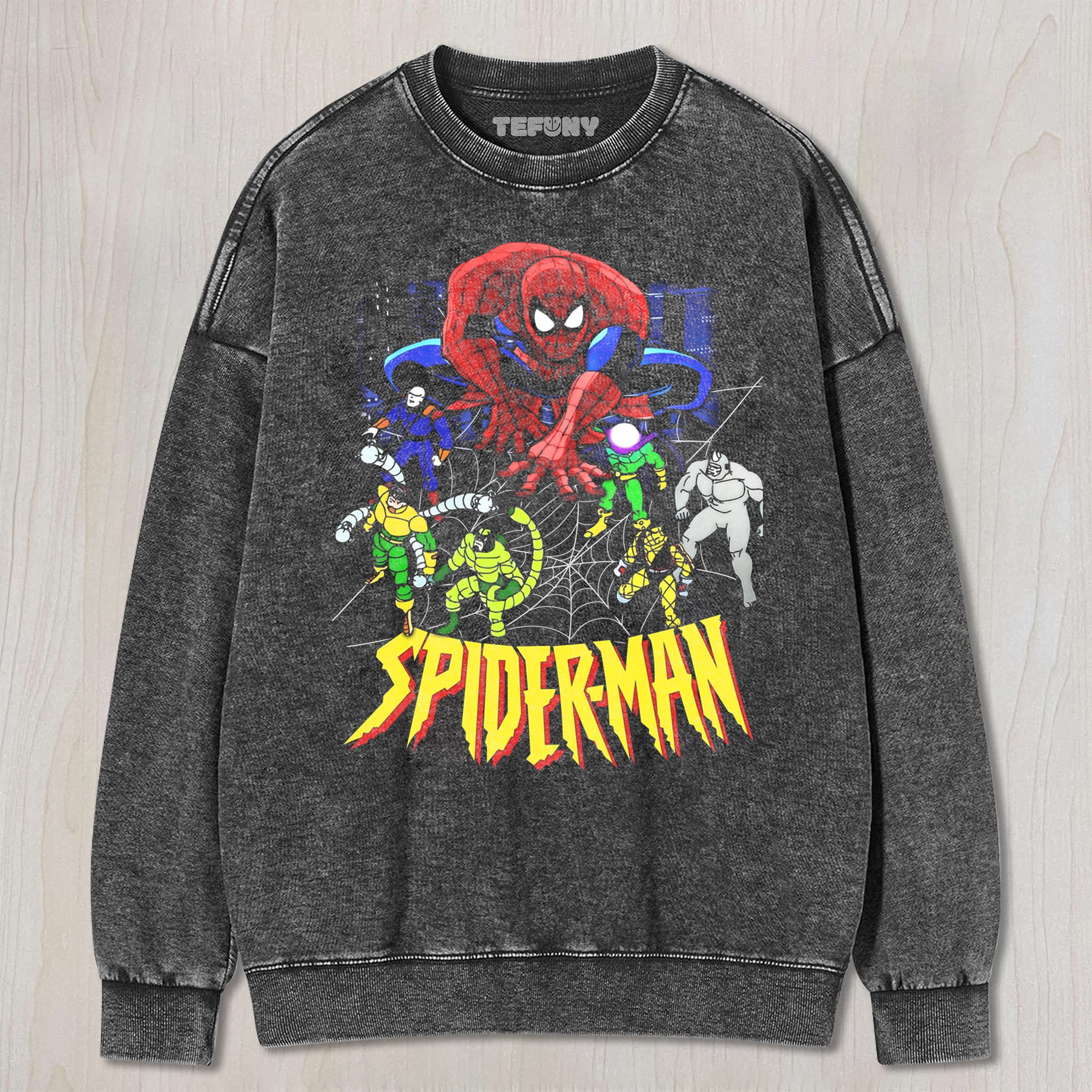 SPIDERMAN THE ANIMATED SERIES V2 UNISEX TEE, TANK TOP, LAYERED LS, SWEATSHIRT & HOODIE
