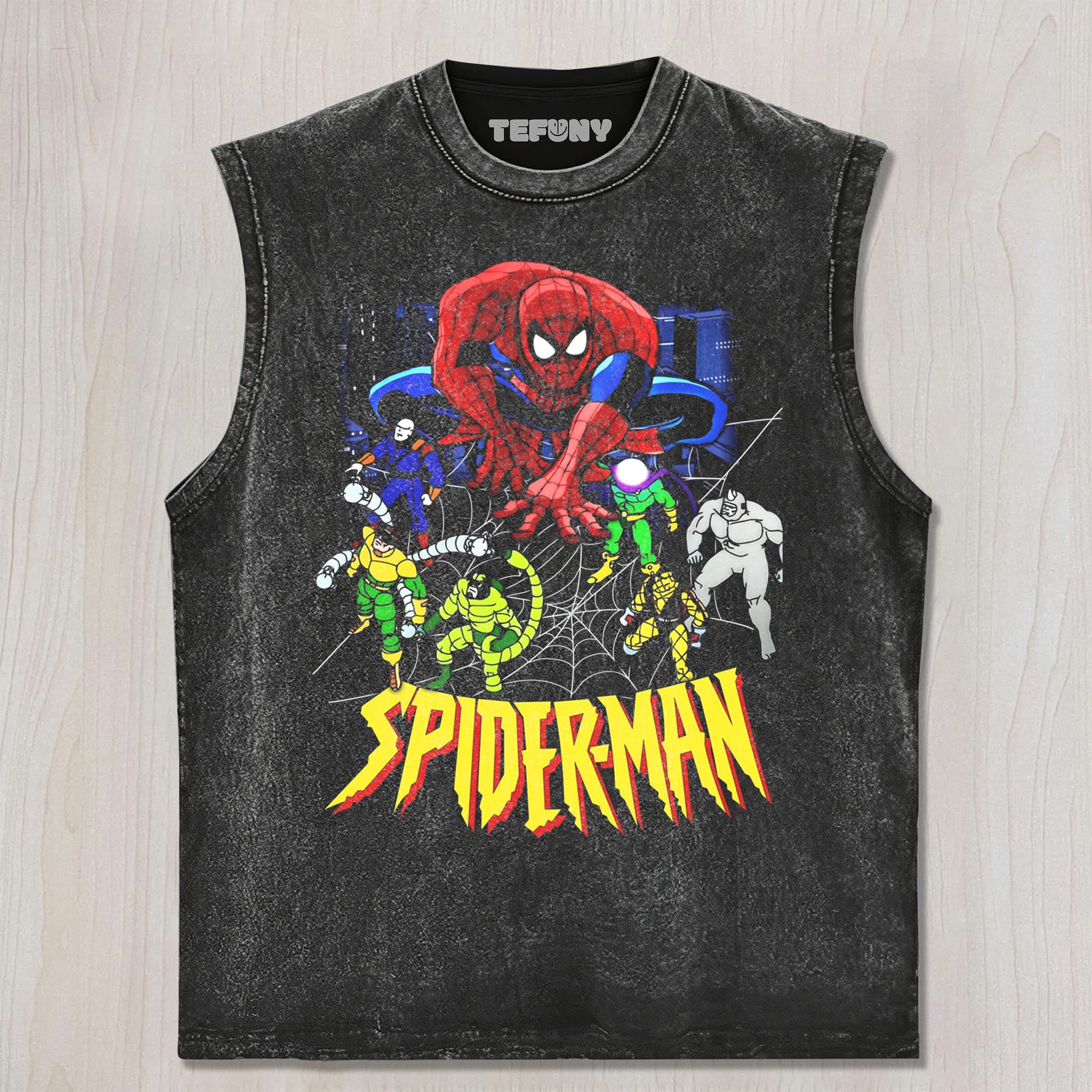 SPIDERMAN THE ANIMATED SERIES V2 UNISEX TEE, TANK TOP, LAYERED LS, SWEATSHIRT & HOODIE